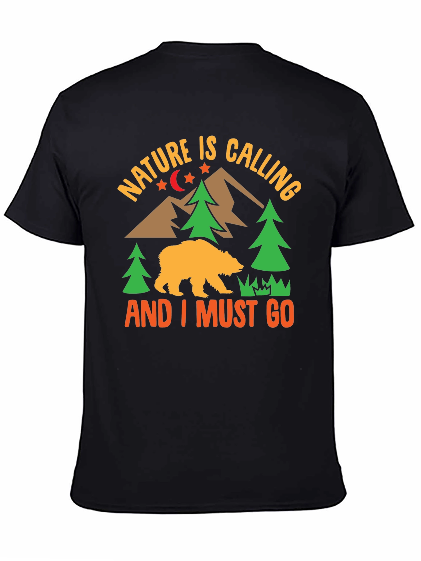 Nature Calling Mens Graphic T-Shirt