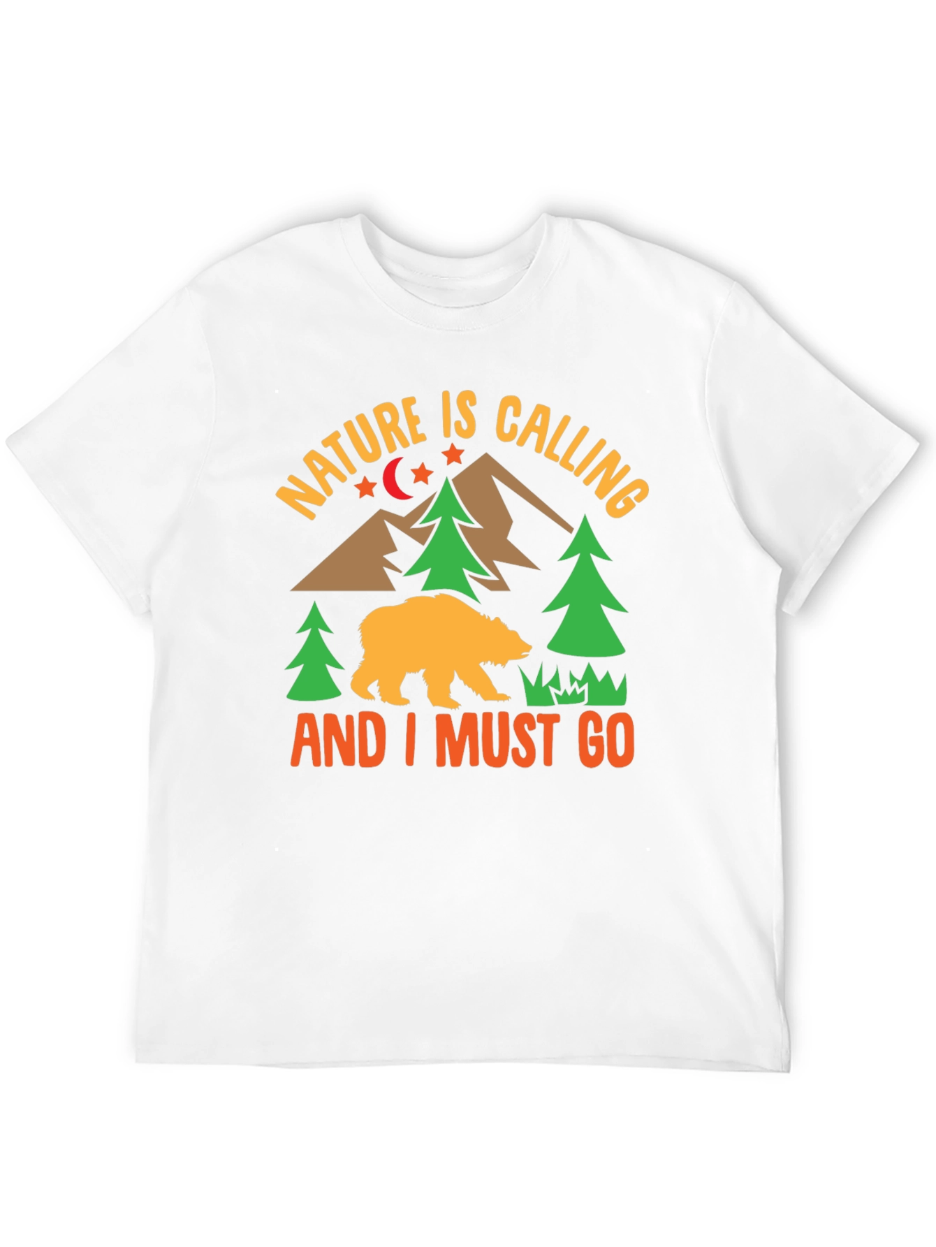 Nature Calling Mens Graphic T-Shirt