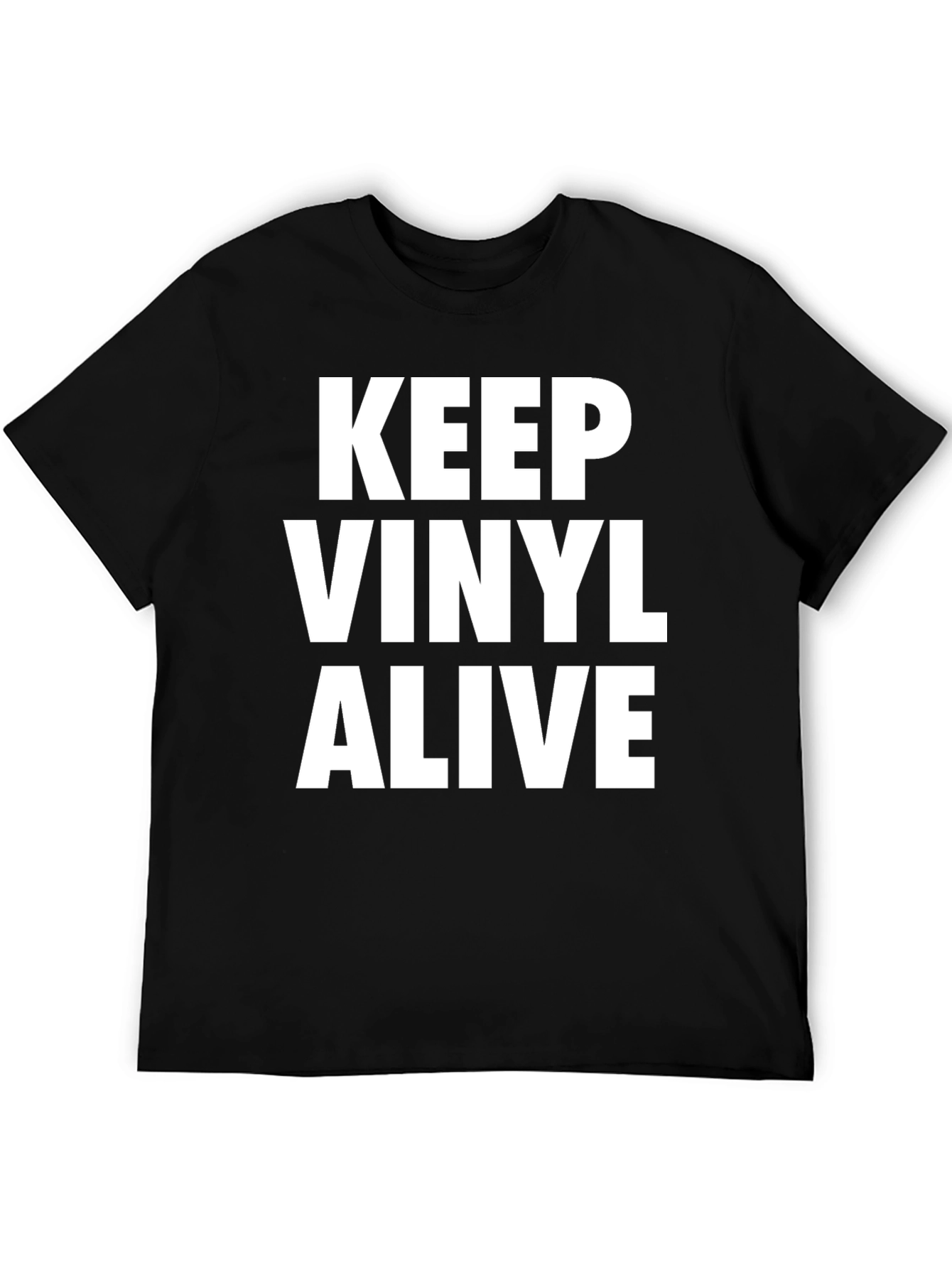 Keep Vinyl Alive Black T-Shirt
