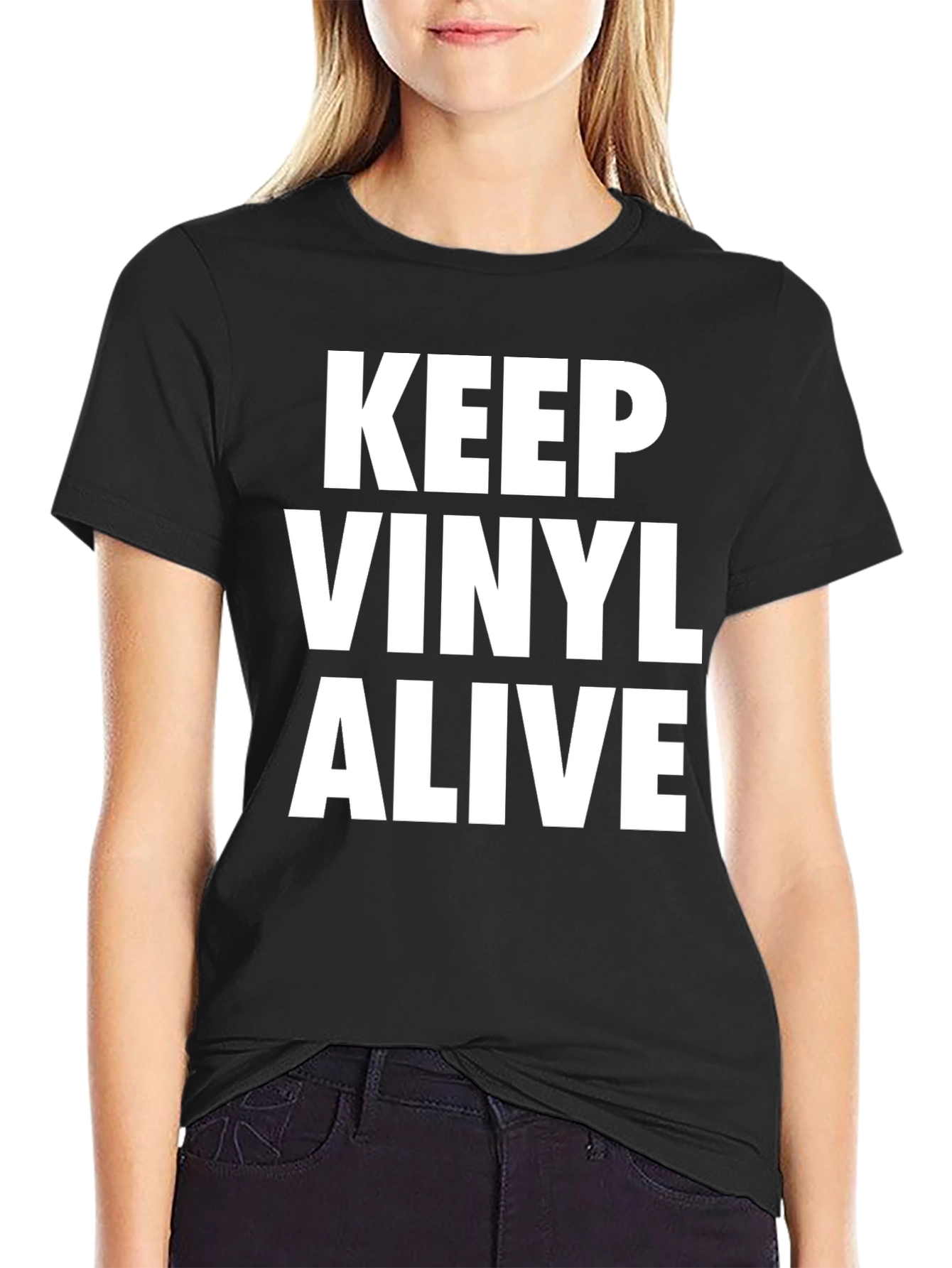 Keep Vinyl Alive Black T-Shirt