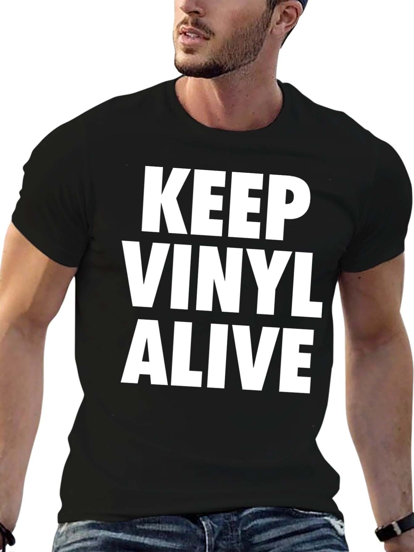 Keep Vinyl Alive Black T-Shirt