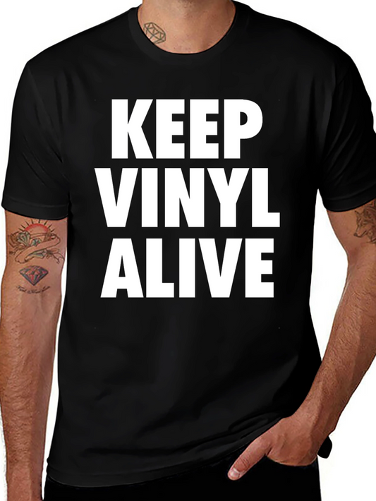 Keep Vinyl Alive Black T-Shirt