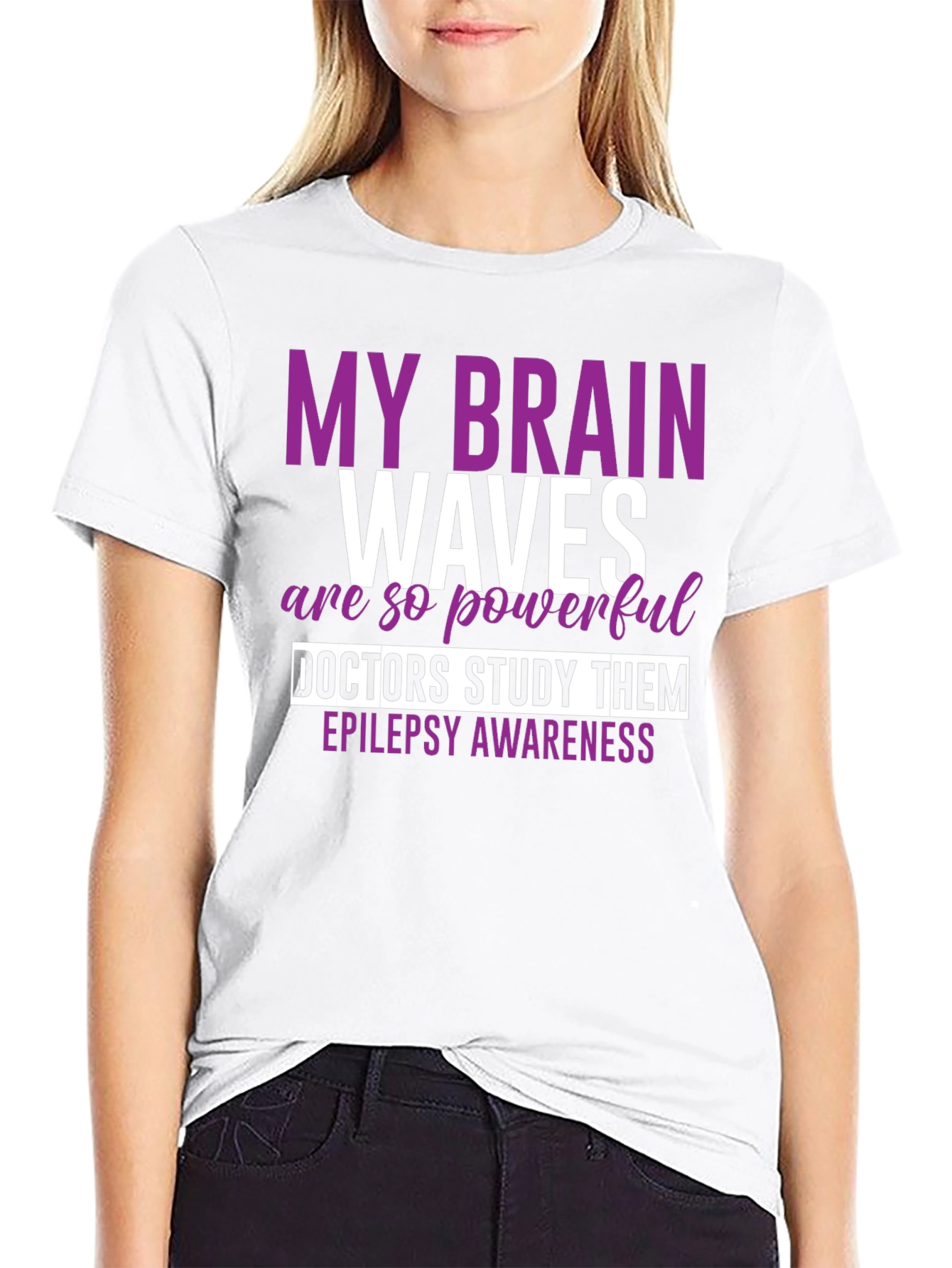 Epilepsy Awareness T-Shirt: My Brain Waves Are Powerful