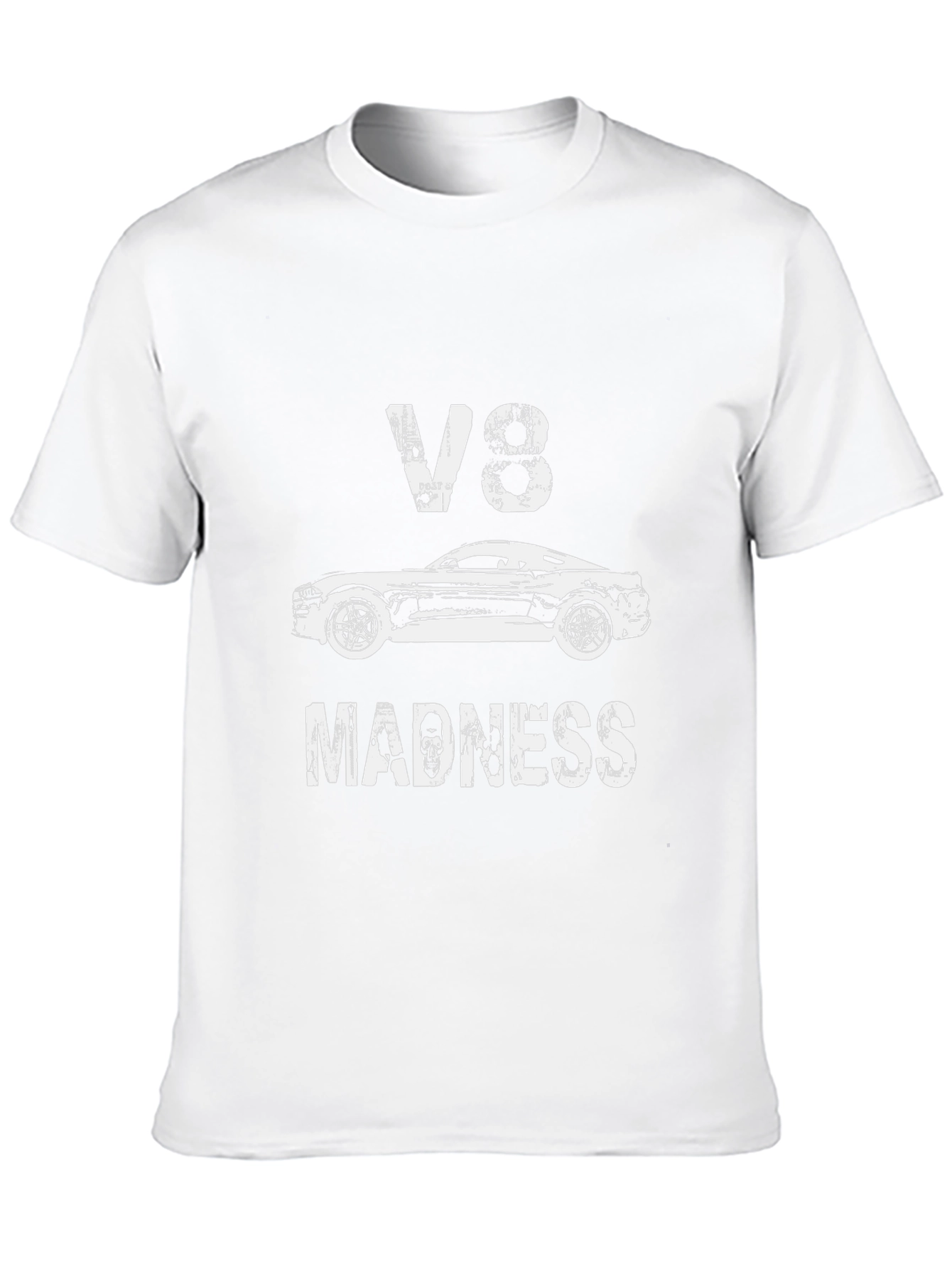 V8 Madness Graphic Tee - Car Enthusiast T-Shirt