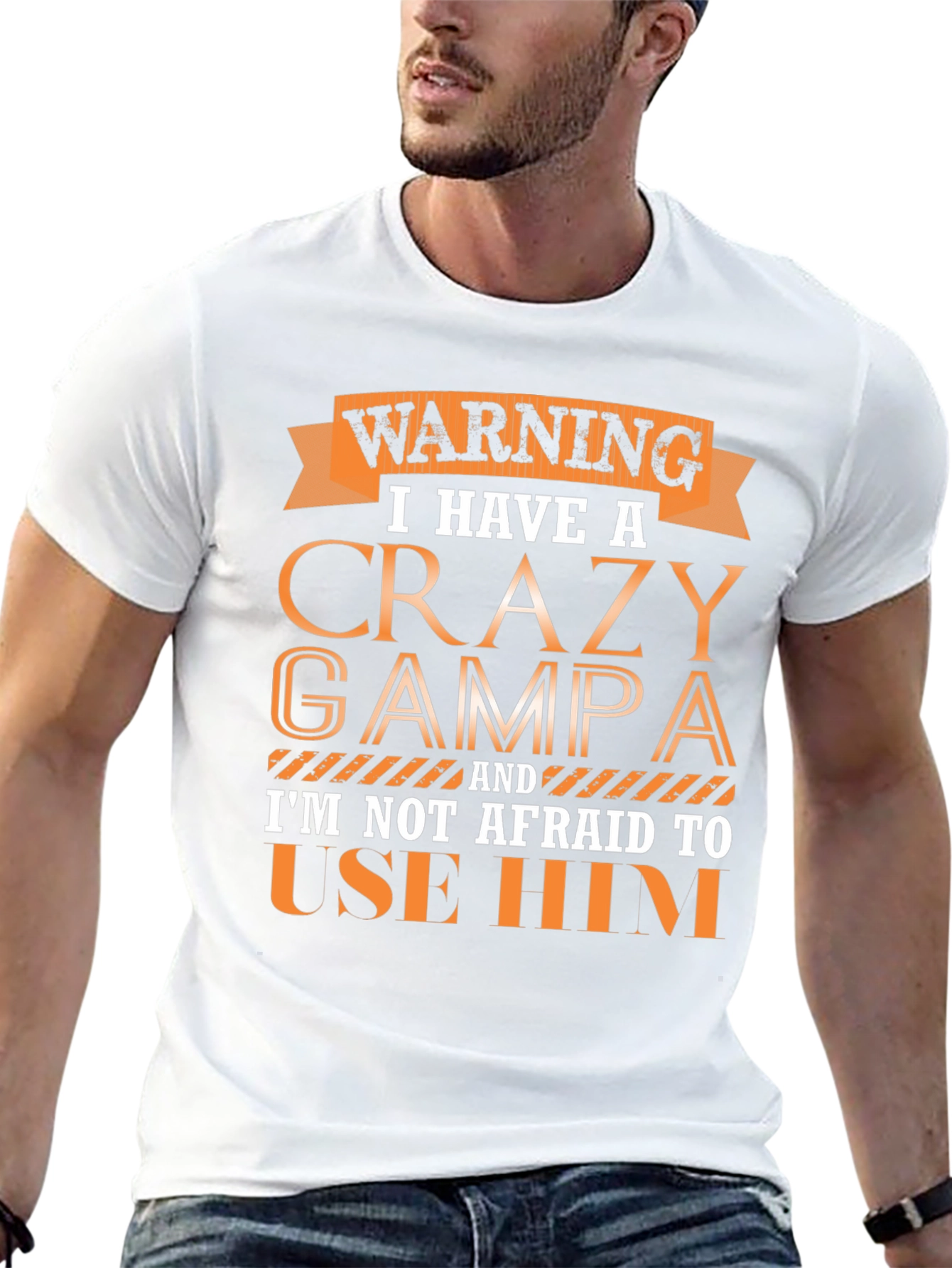 Crazy Grampa Graphic Tee