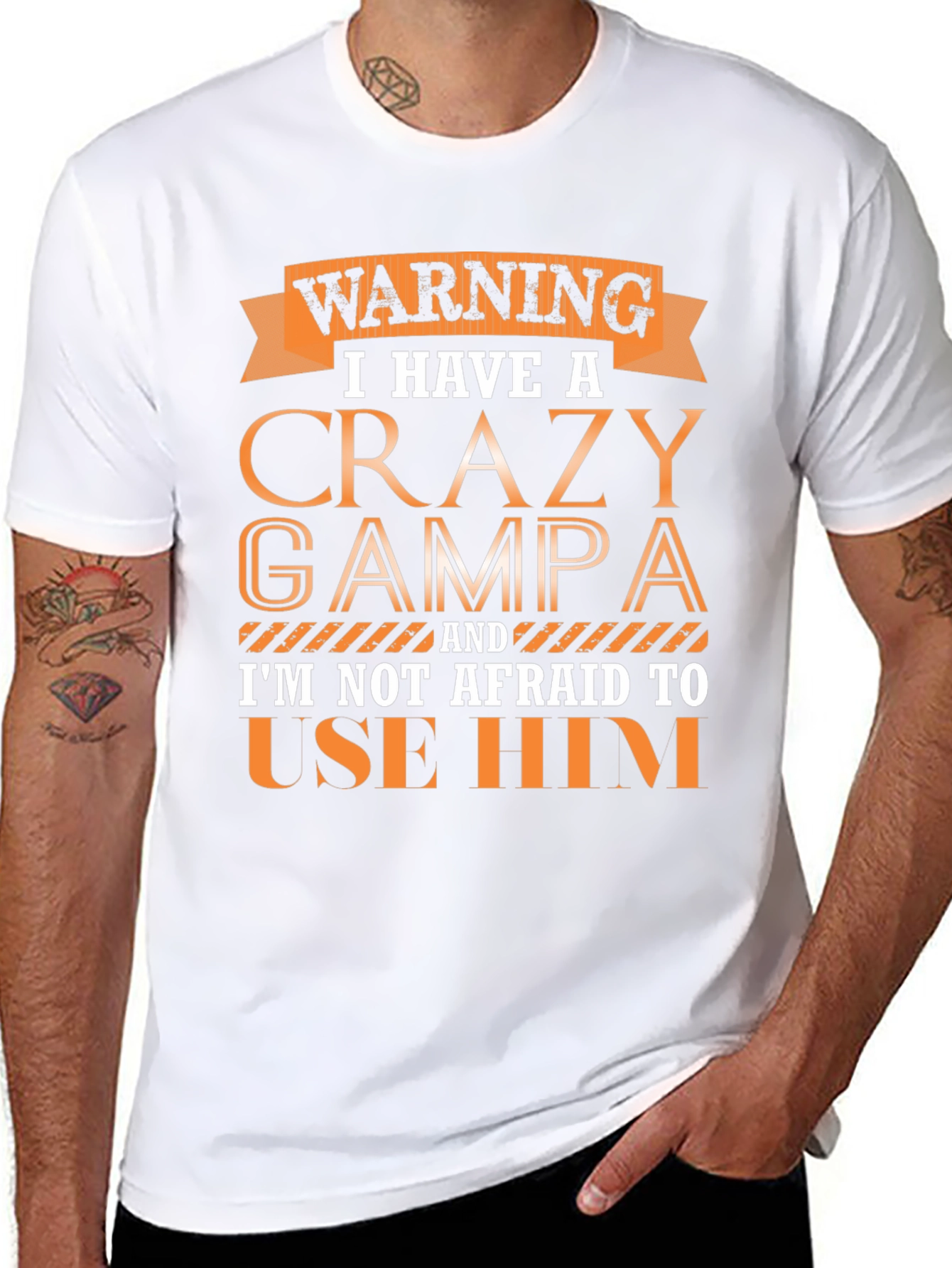 Crazy Grampa Graphic Tee