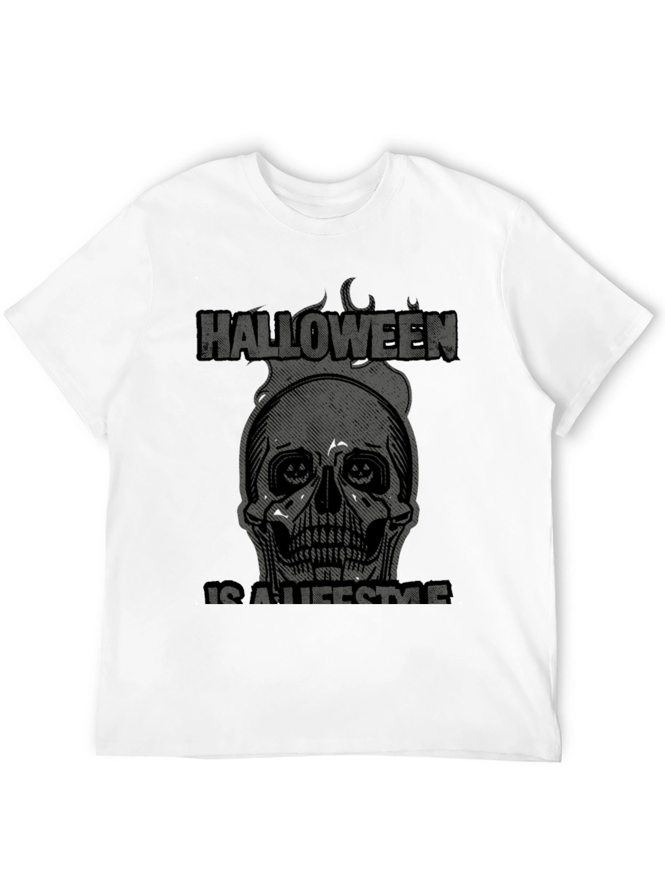Halloween Lifestyle Graphic Tee - Skull Design