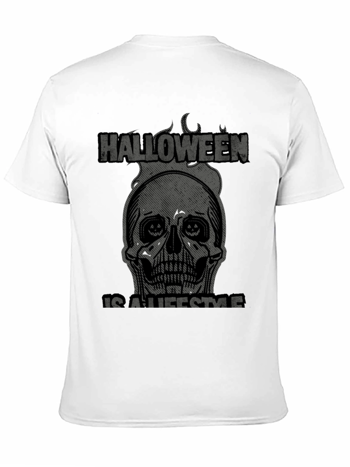 Halloween Lifestyle Graphic Tee - Skull Design