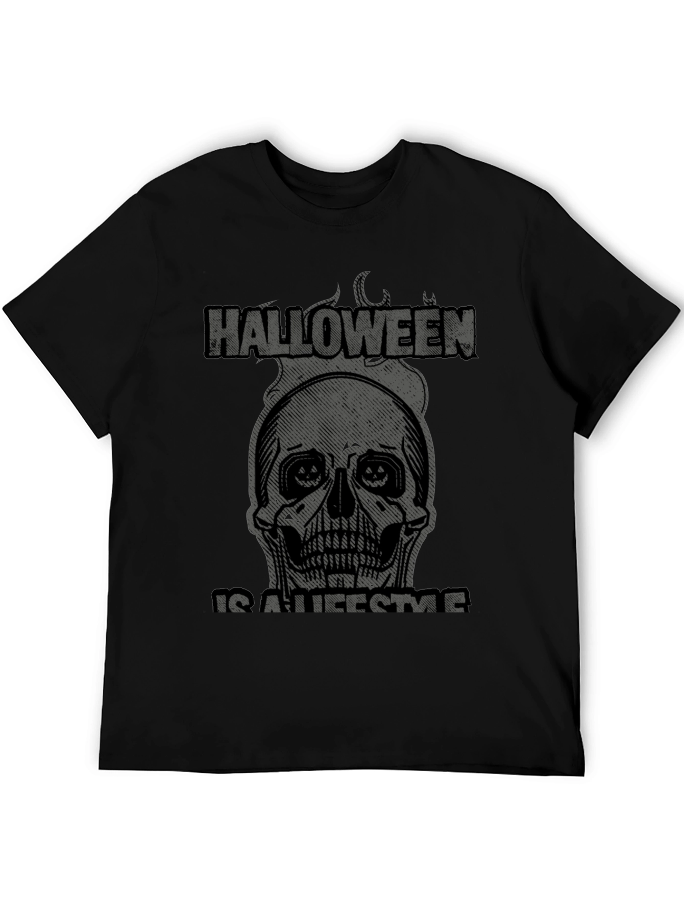 Halloween Lifestyle Graphic Tee - Skull Design