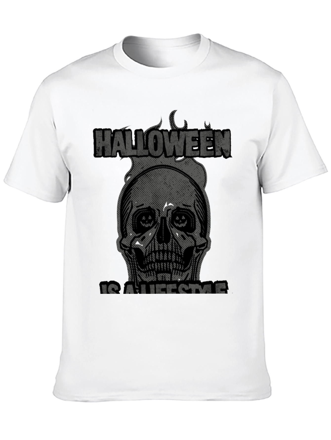 Halloween Lifestyle Graphic Tee - Skull Design