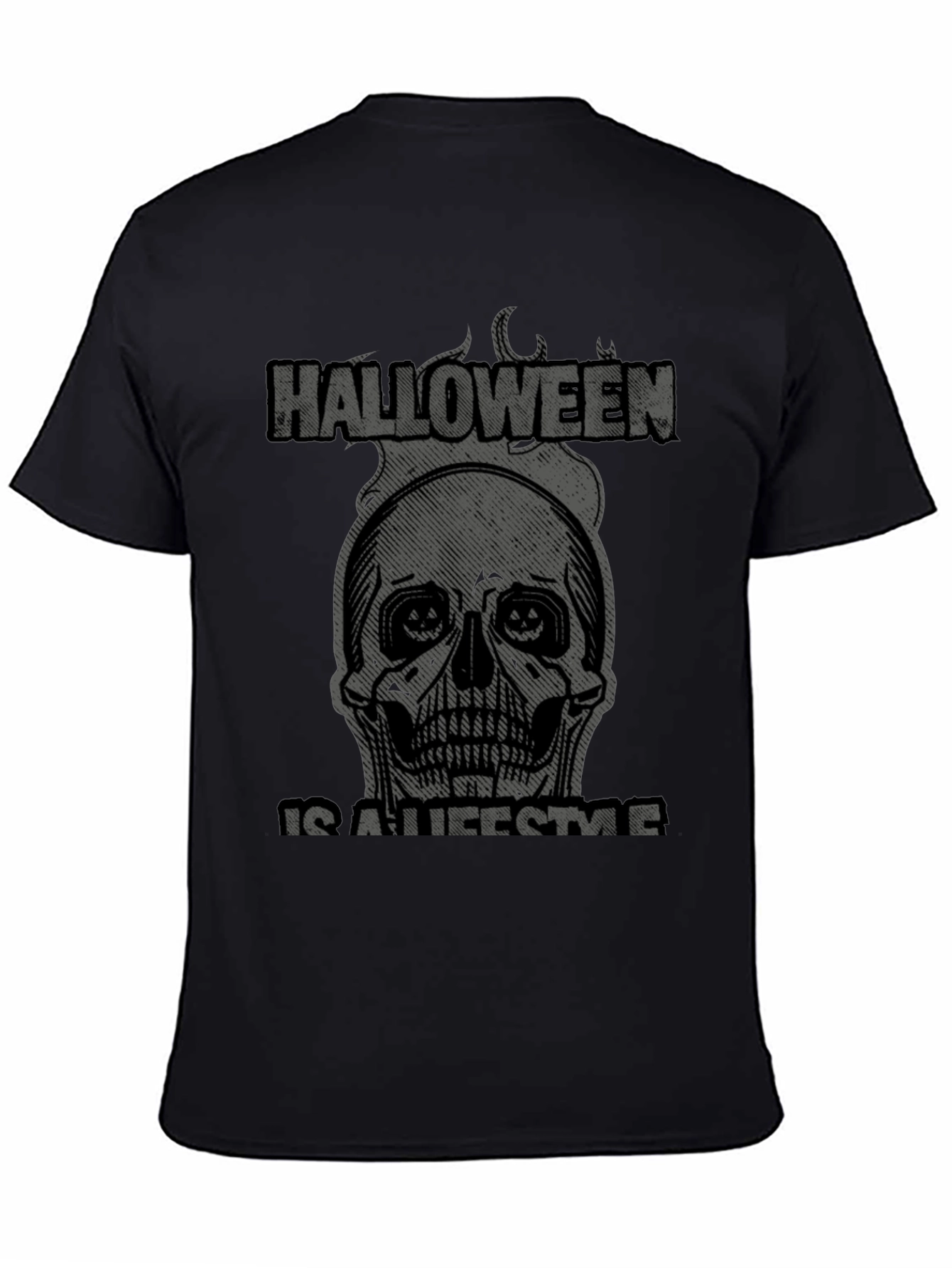 Halloween Lifestyle Graphic Tee - Skull Design