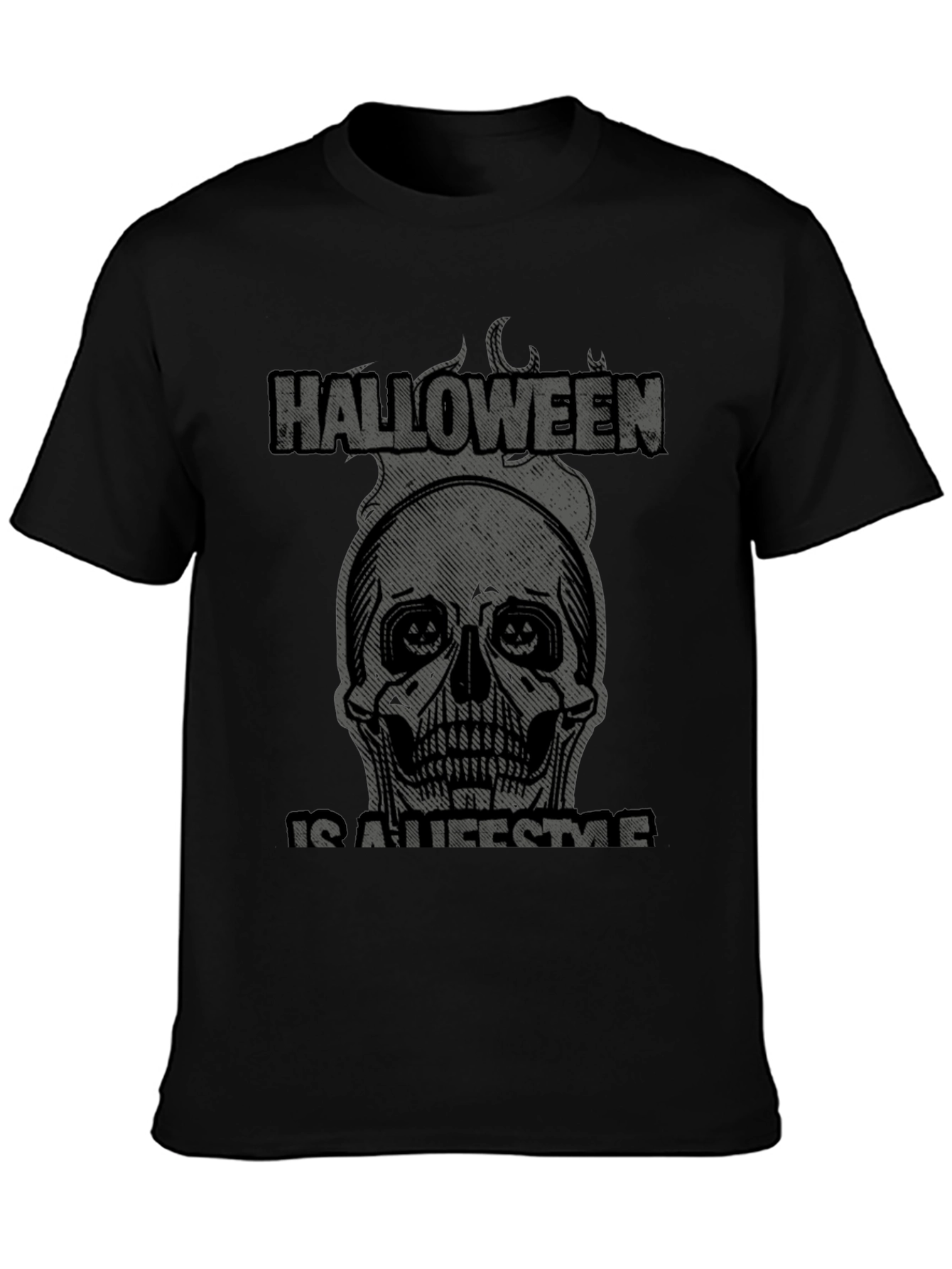 Halloween Lifestyle Graphic Tee - Skull Design