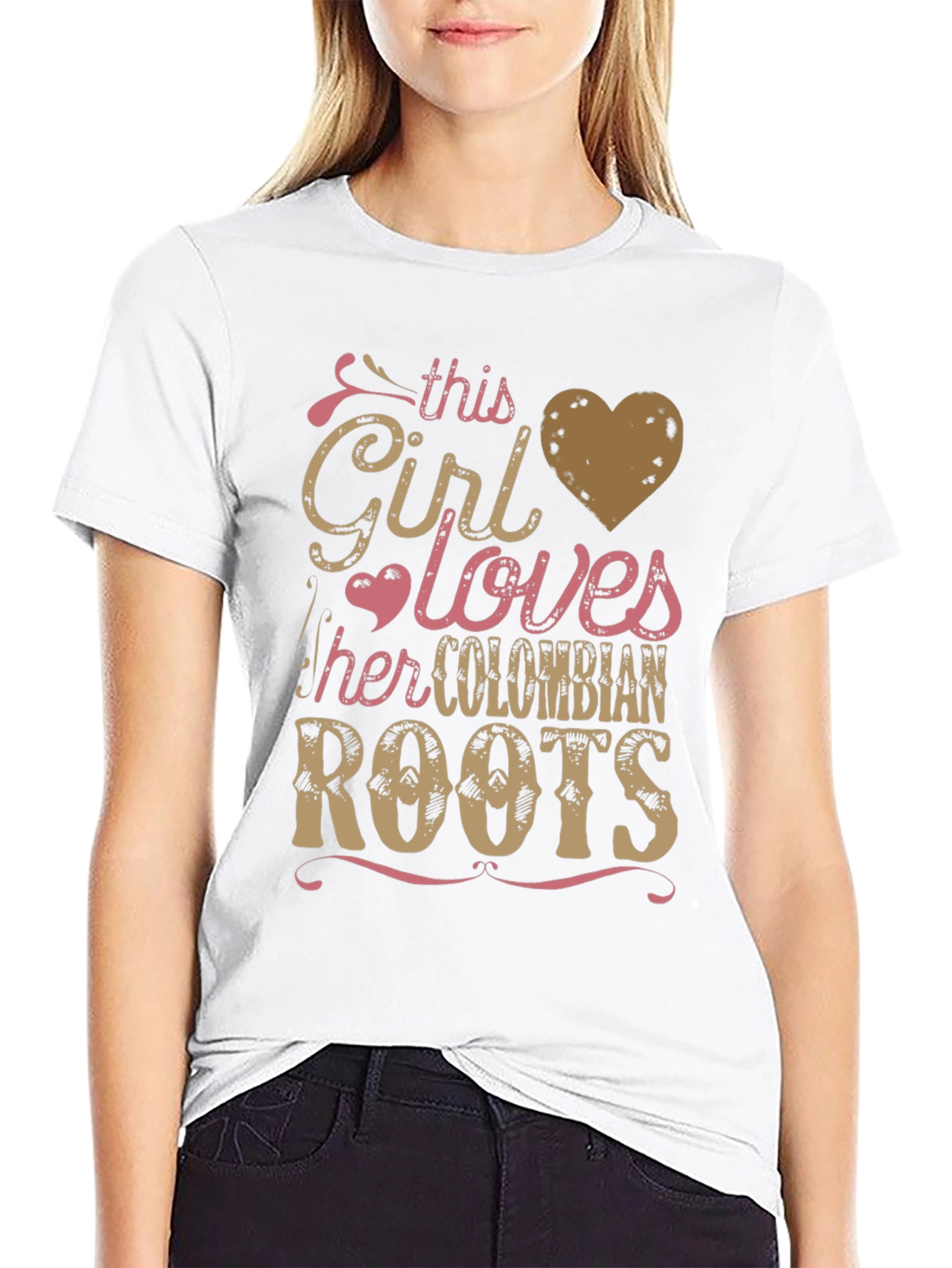 Colombian Roots T-Shirt - This Girl Loves Colombia
