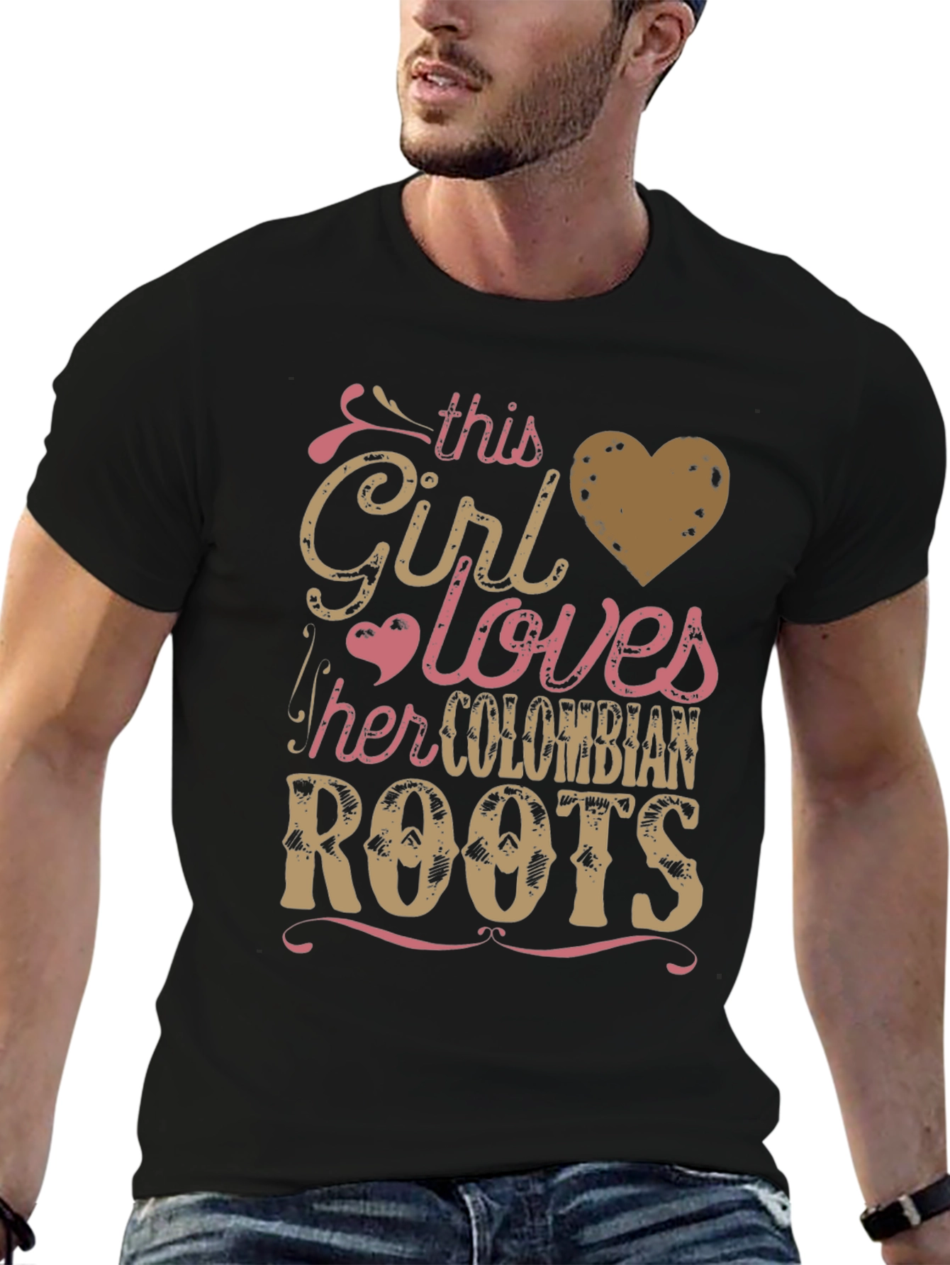 Colombian Roots T-Shirt - This Girl Loves Colombia