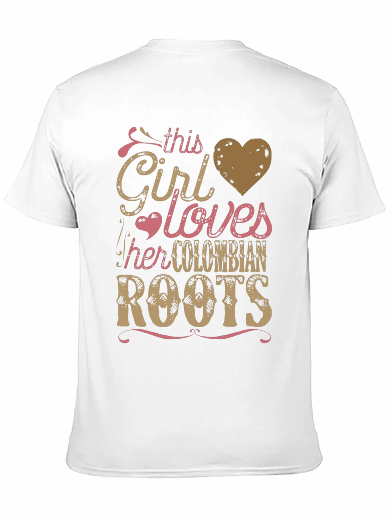 Colombian Roots T-Shirt - This Girl Loves Colombia