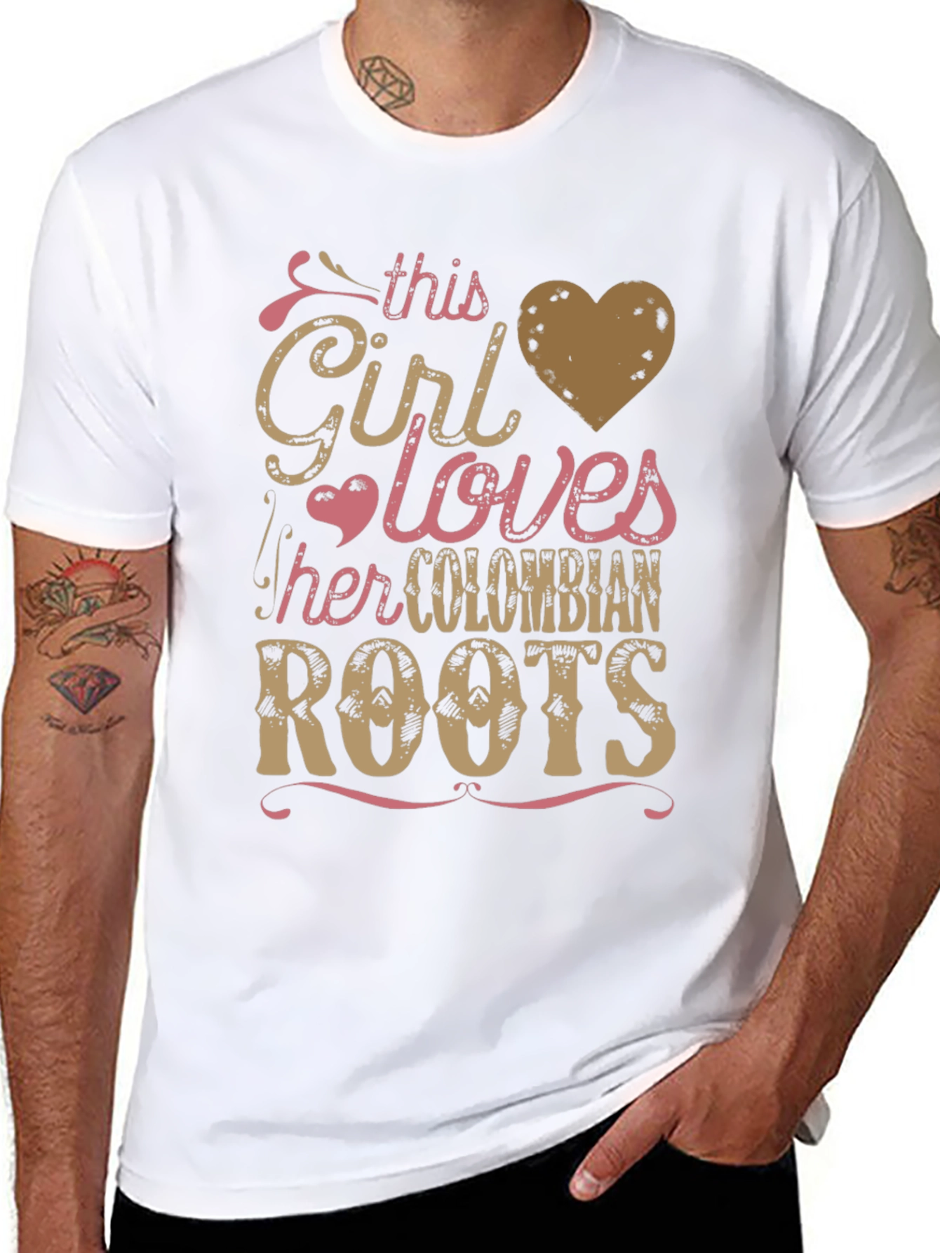 Colombian Roots T-Shirt - This Girl Loves Colombia