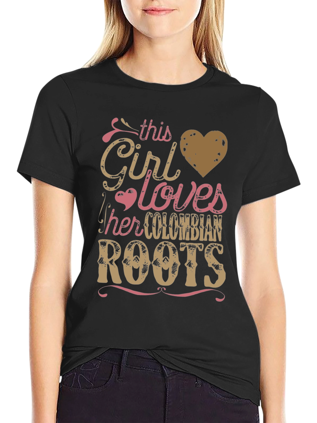 Colombian Roots T-Shirt - This Girl Loves Colombia