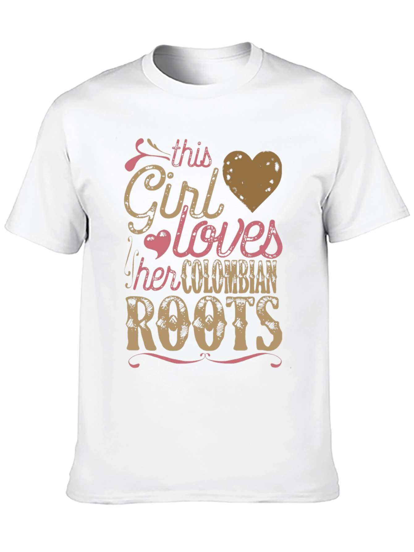 Colombian Roots T-Shirt - This Girl Loves Colombia