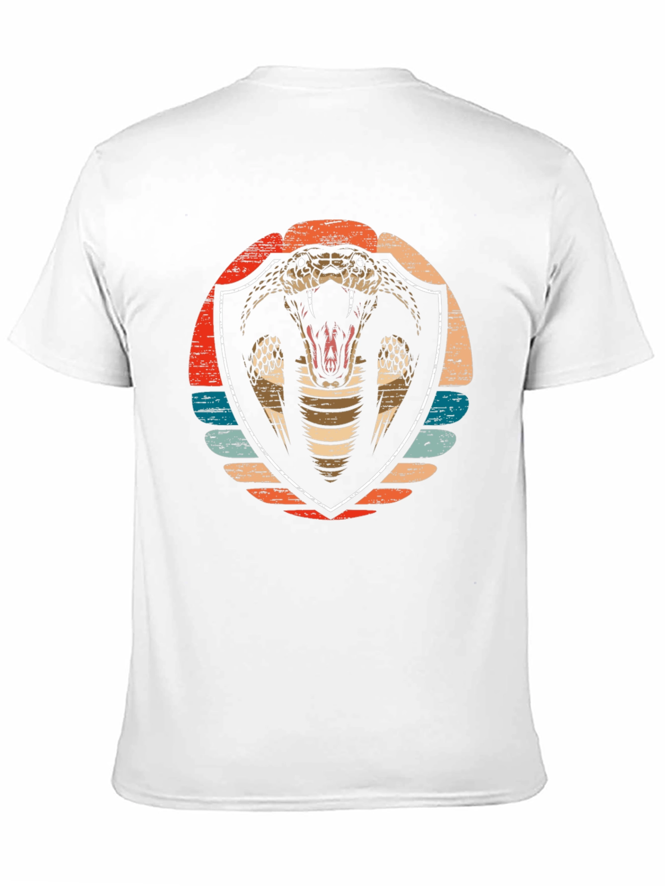 Cobra Graphic Tee - Retro Shield Design Soft Cotton
