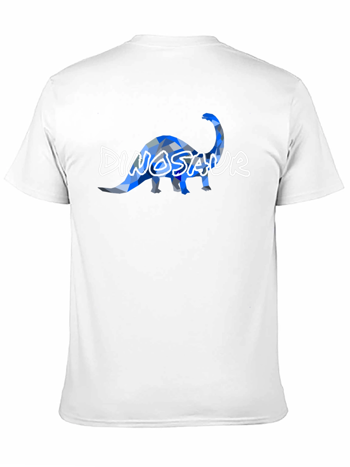 Dinosaur Geometric Graphic Print Mens Tee