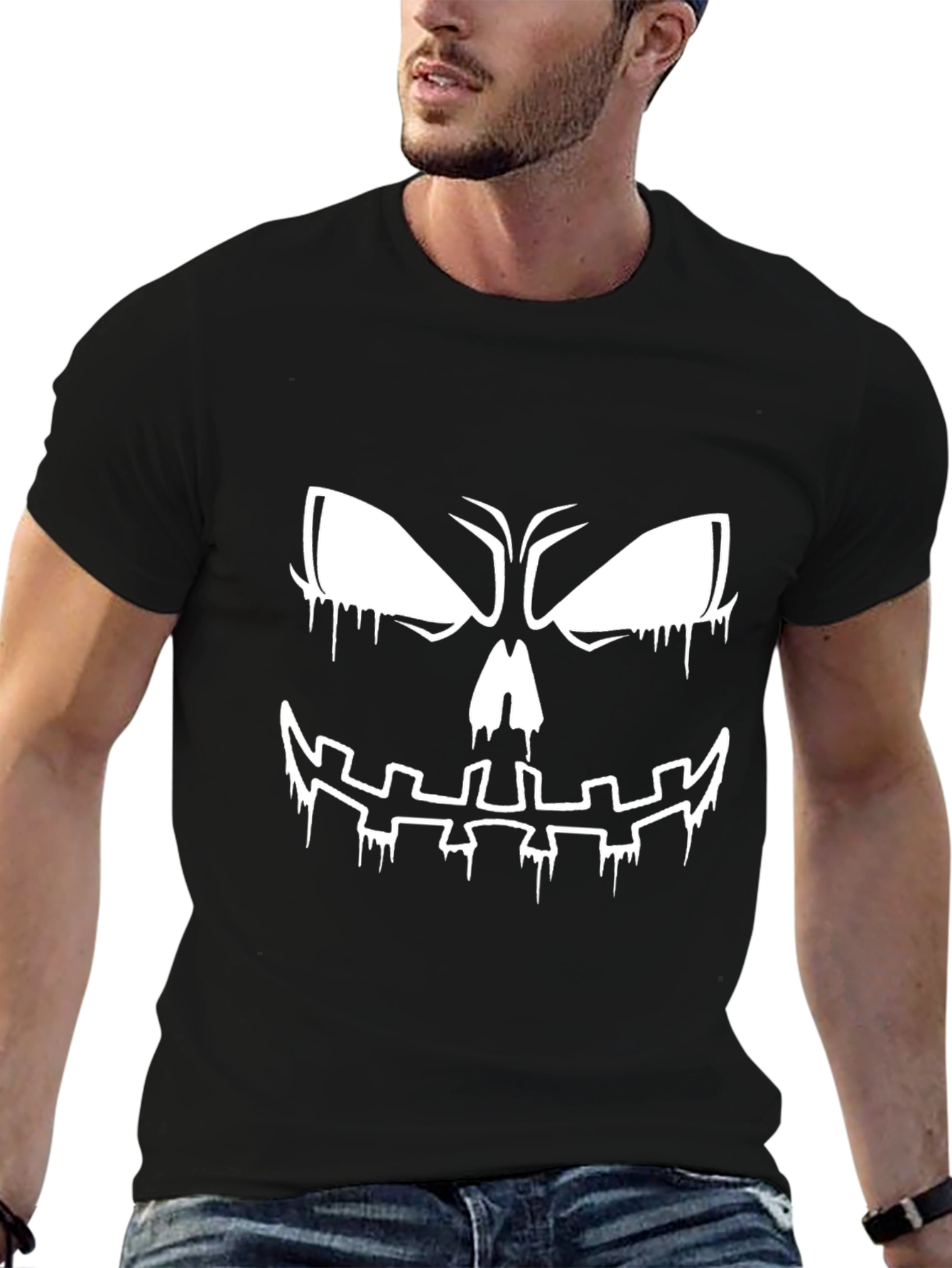 Spooky Halloween Face T-Shirt