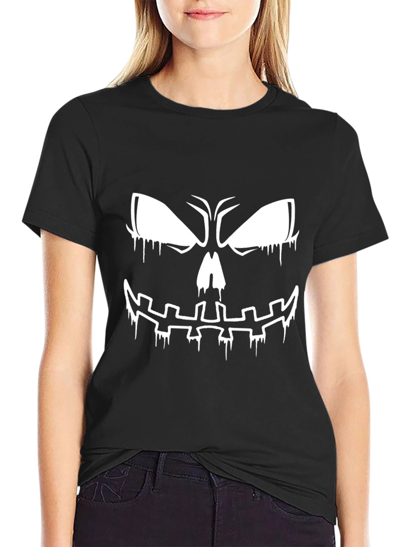 Spooky Halloween Face T-Shirt