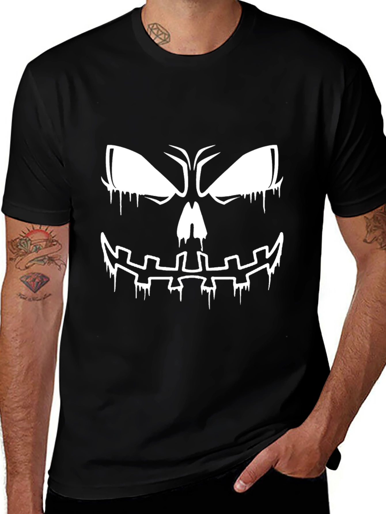 Spooky Halloween Face T-Shirt