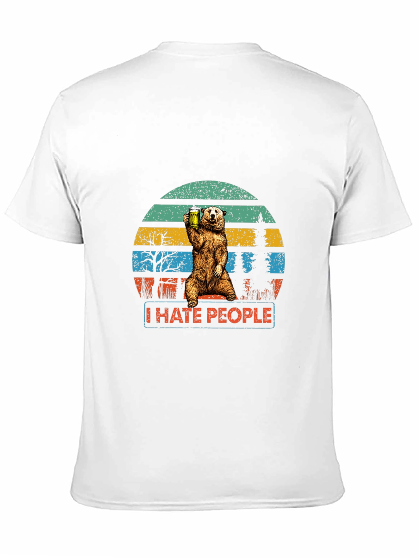 I Hate People Bear Beer T-Shirt
