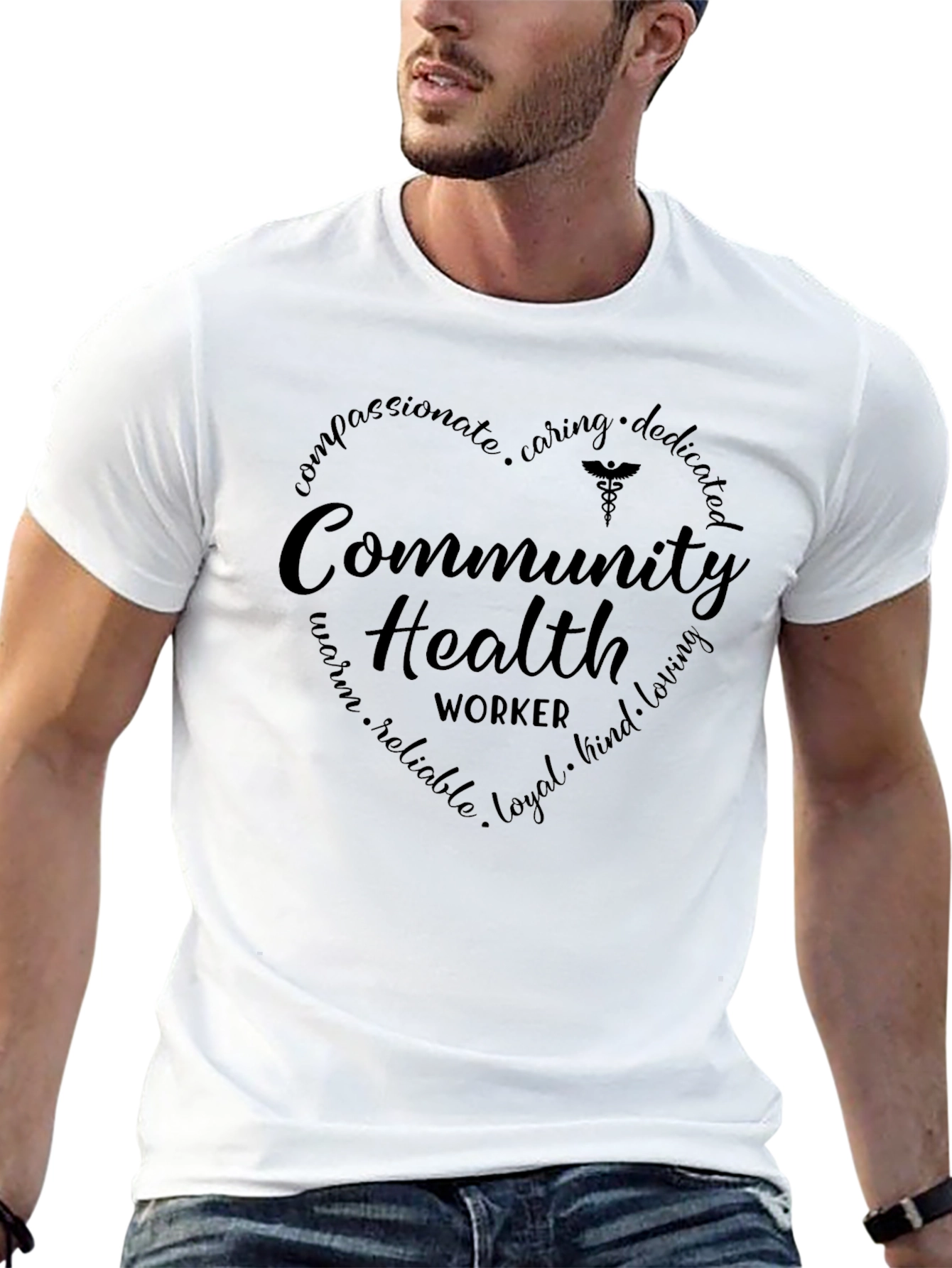 Community Health Worker T-Shirt - Compassionate Caring Design