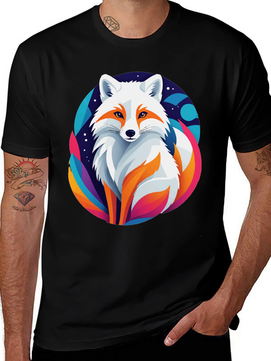 Arctic Fox Graphic Tee - Unique Colorful Design