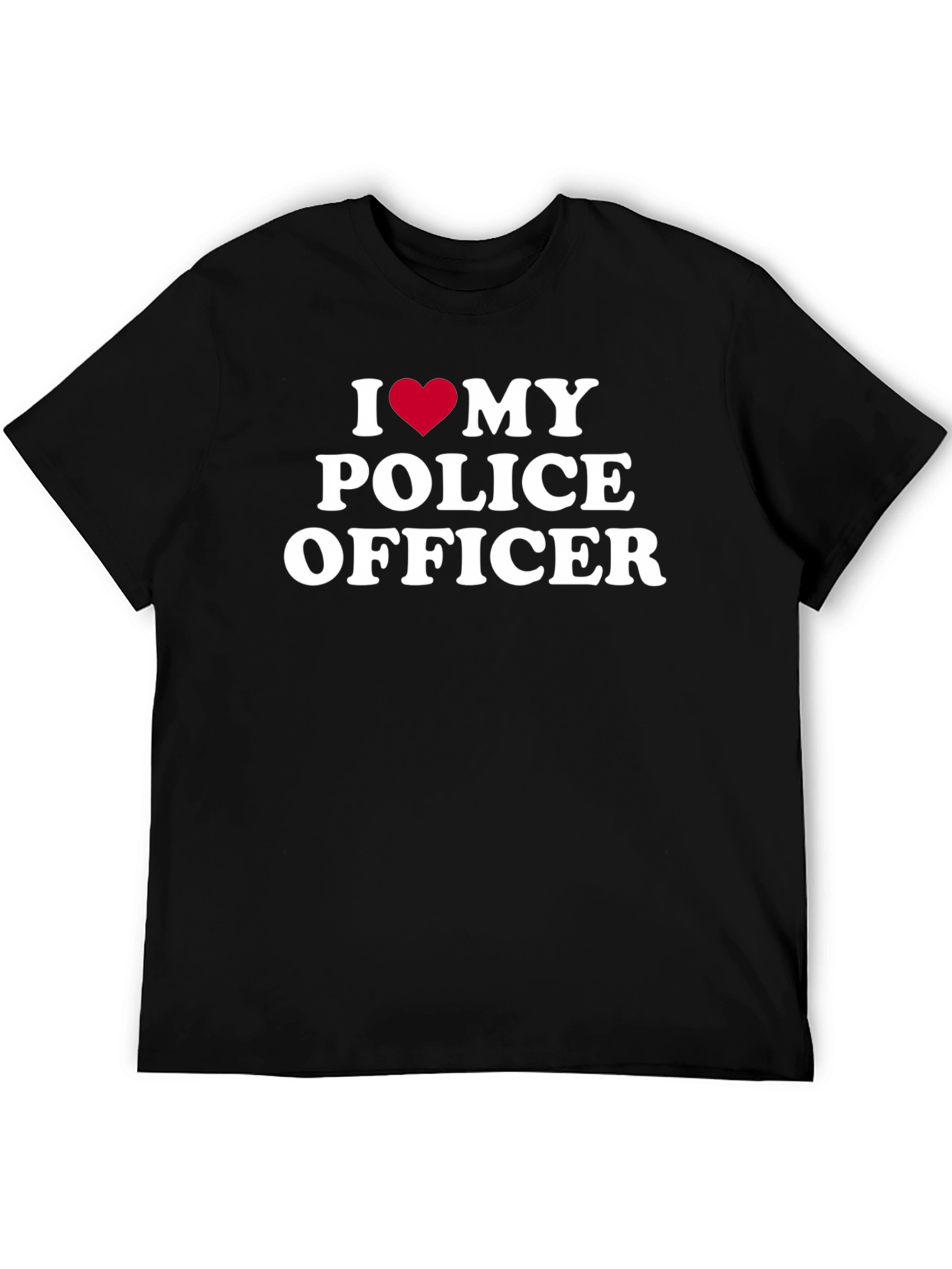 I Heart My Police Officer Graphic T-Shirt