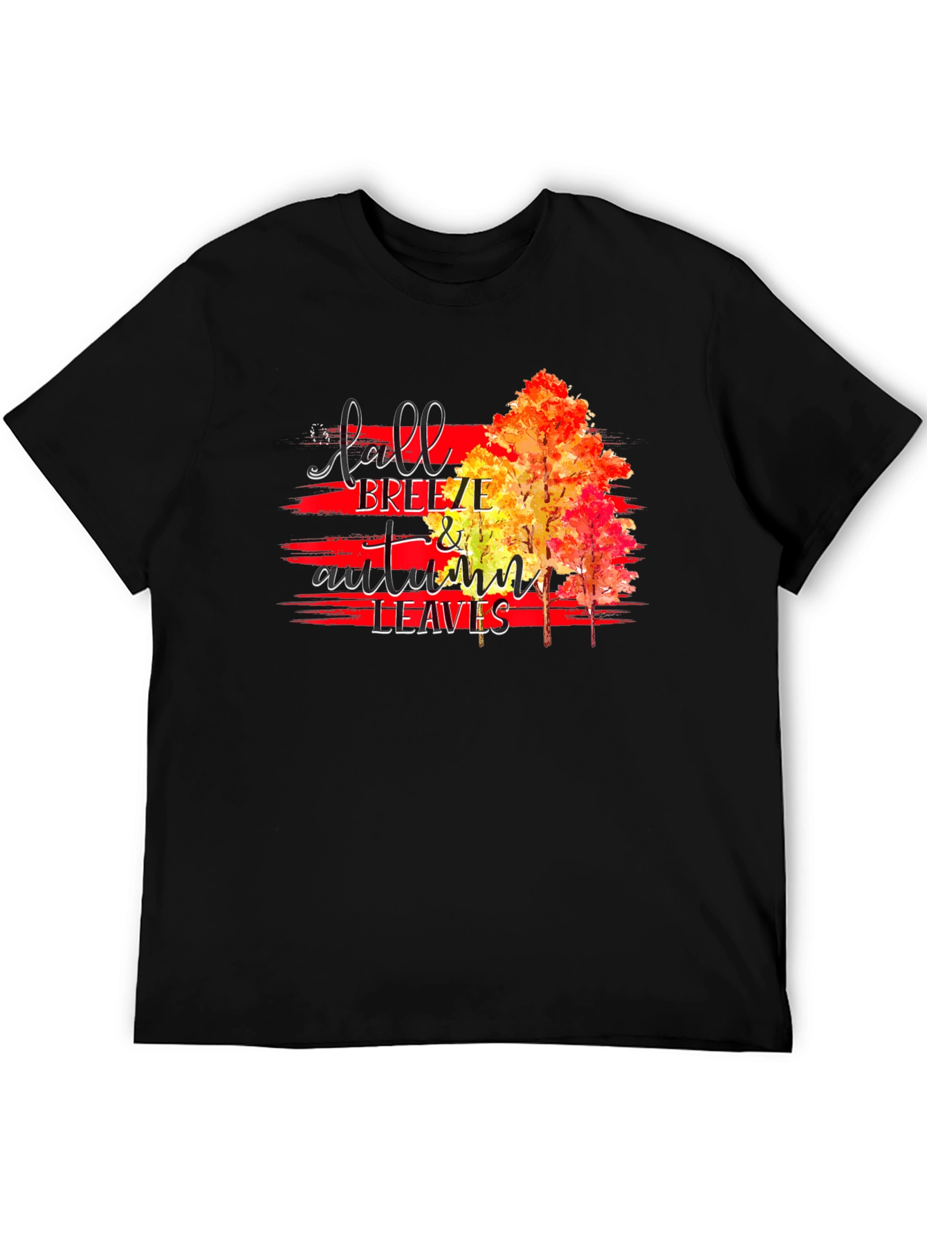 Fall Breeze & Autumn Leaves Graphic T-Shirt