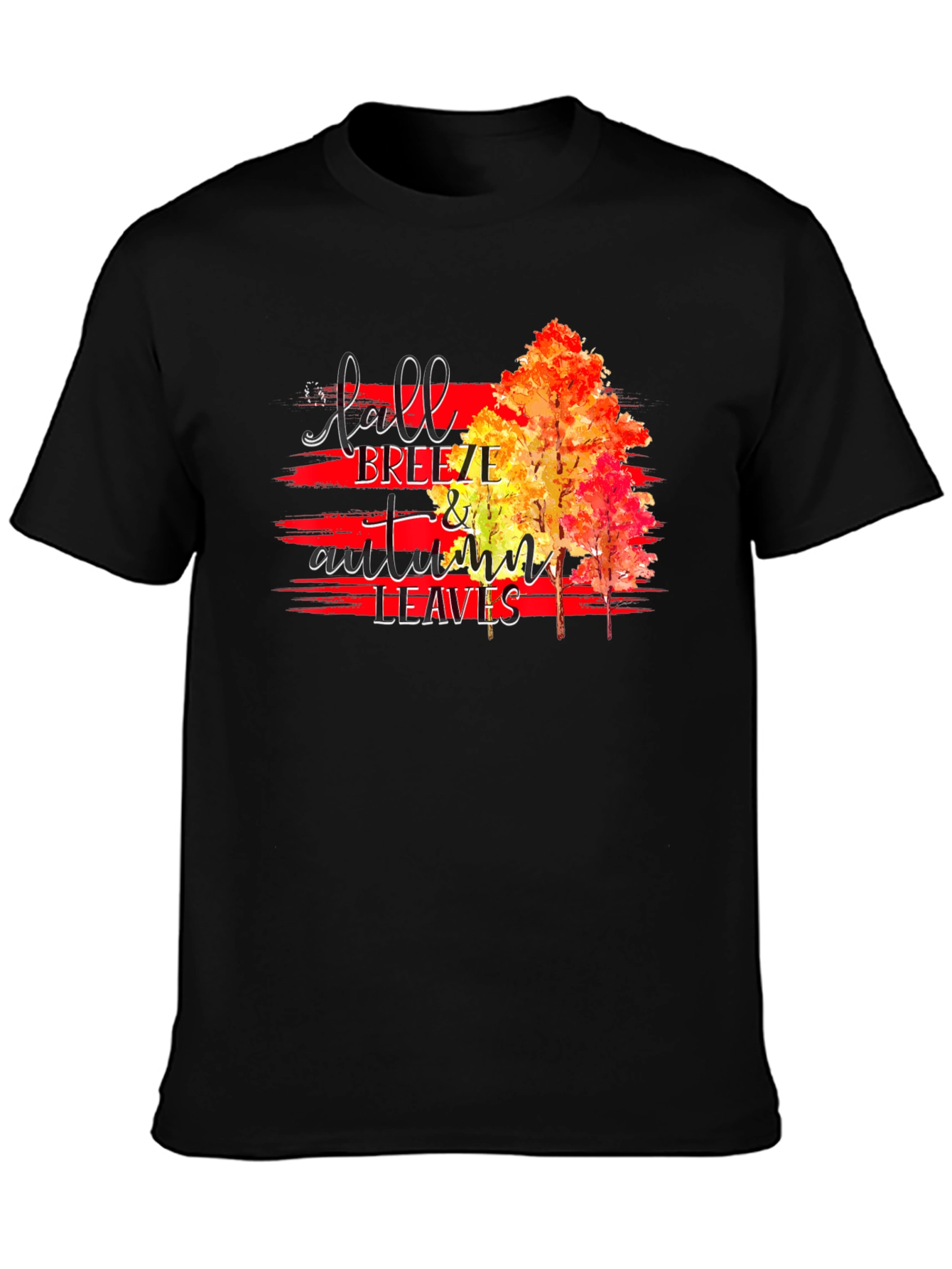 Fall Breeze & Autumn Leaves Graphic T-Shirt