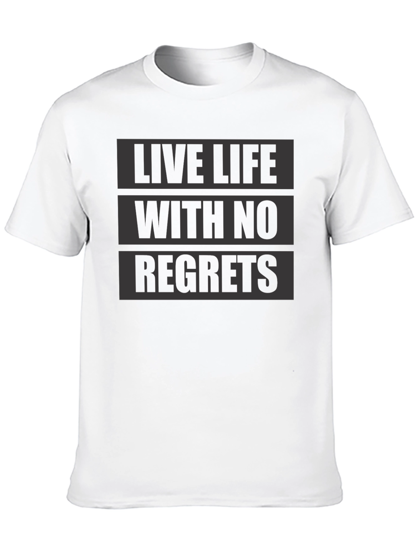 Live Life With No Regrets Graphic T-Shirt