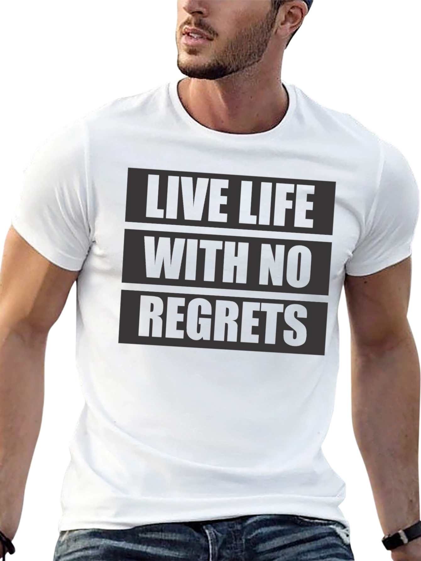 Live Life With No Regrets Graphic T-Shirt
