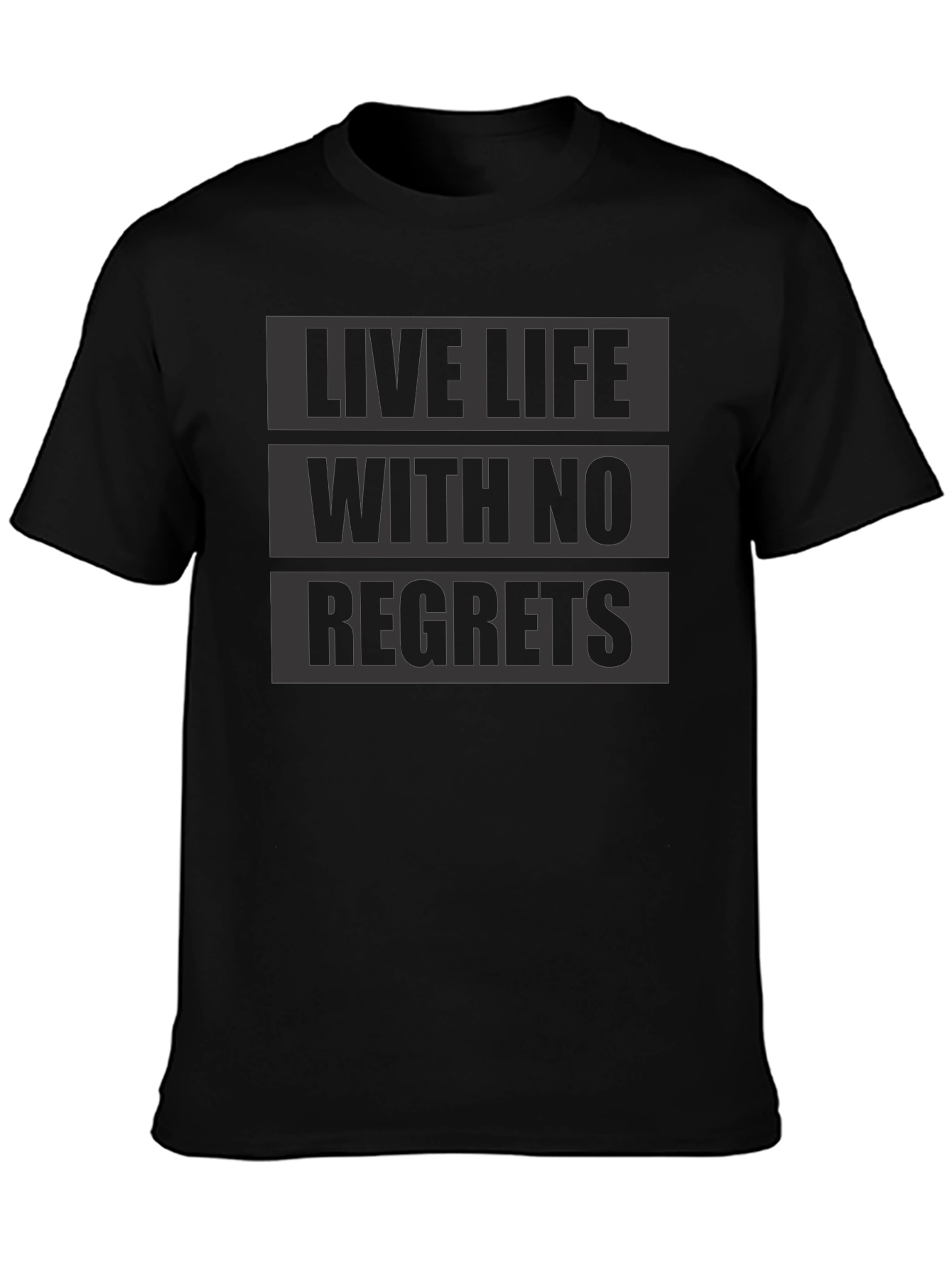 Live Life With No Regrets Graphic T-Shirt