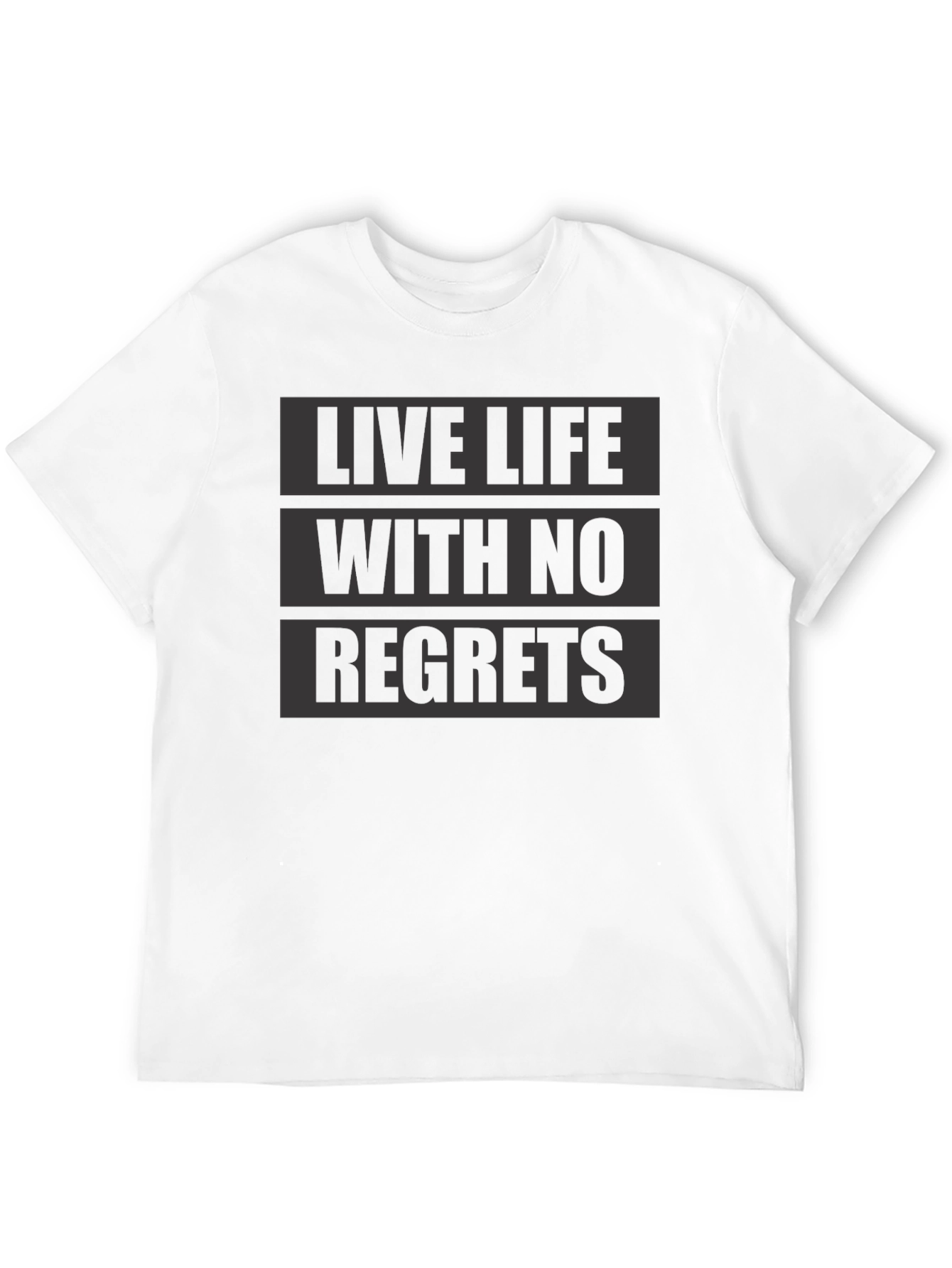 Live Life With No Regrets Graphic T-Shirt