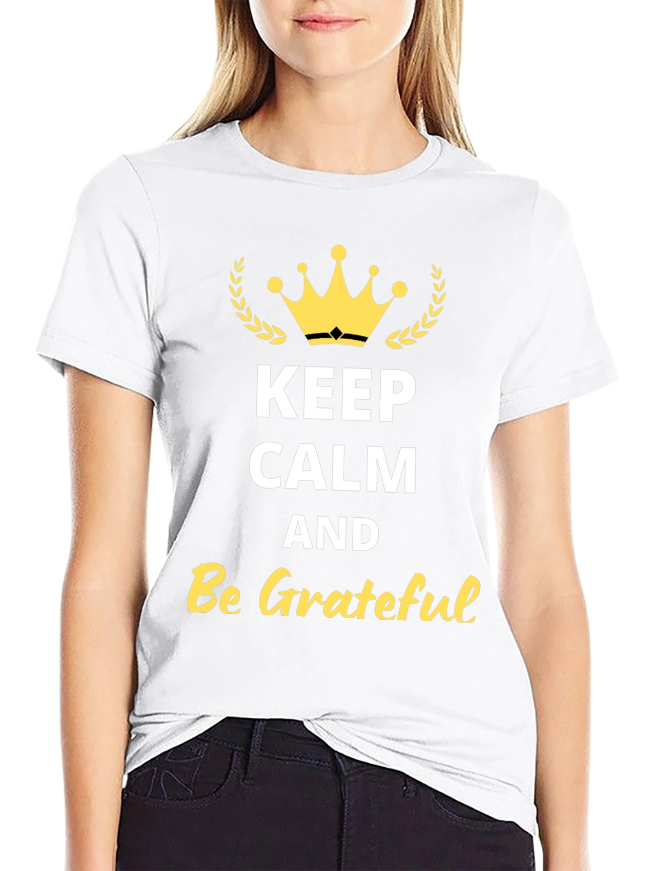 Keep Calm and Be Grateful Graphic Tee