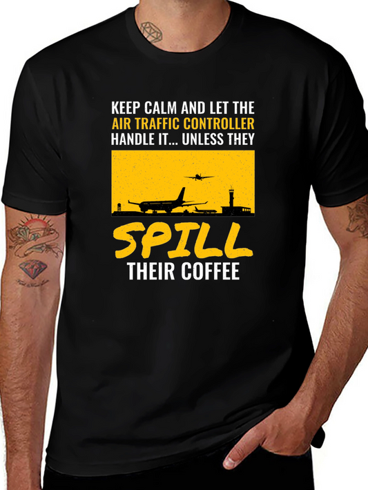 Air Traffic Controller T-Shirt - Keep Calm & Let Handle It