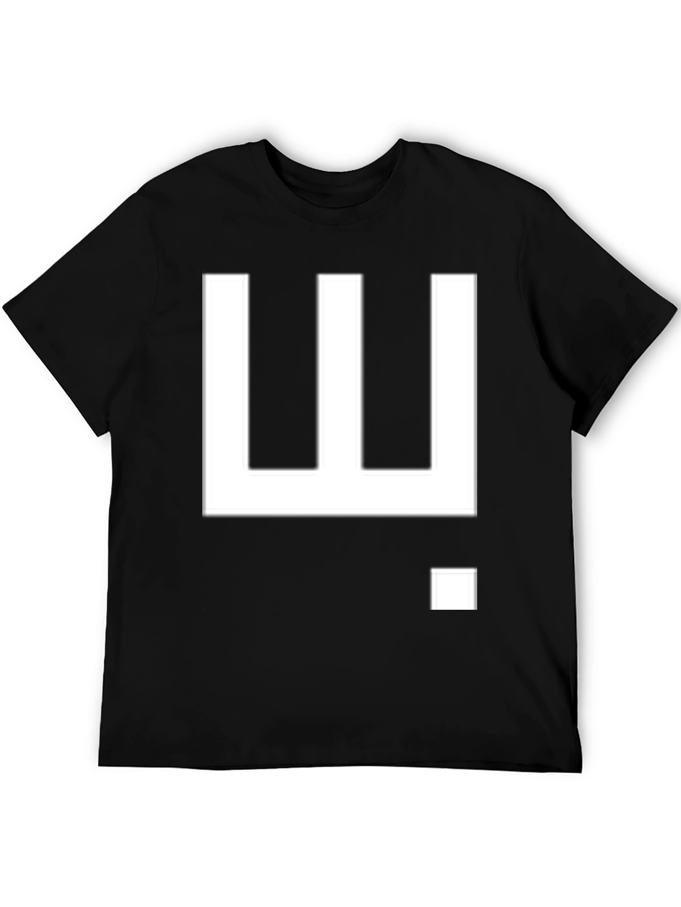Geometric Minimalist Black T-Shirt