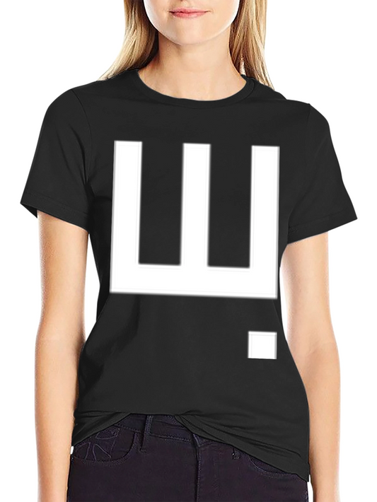 Geometric Minimalist Black T-Shirt