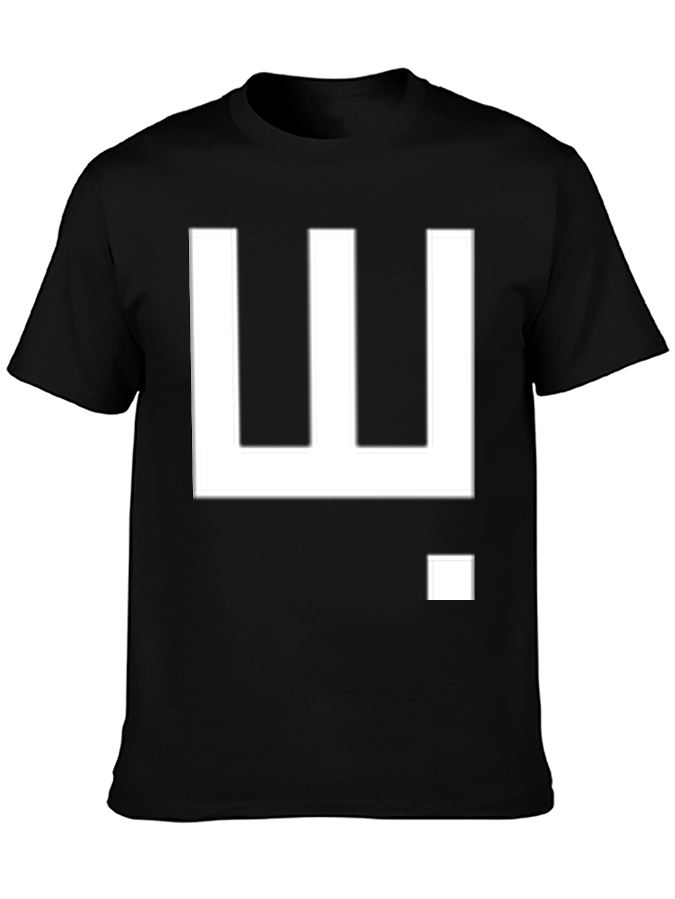 Geometric Minimalist Black T-Shirt