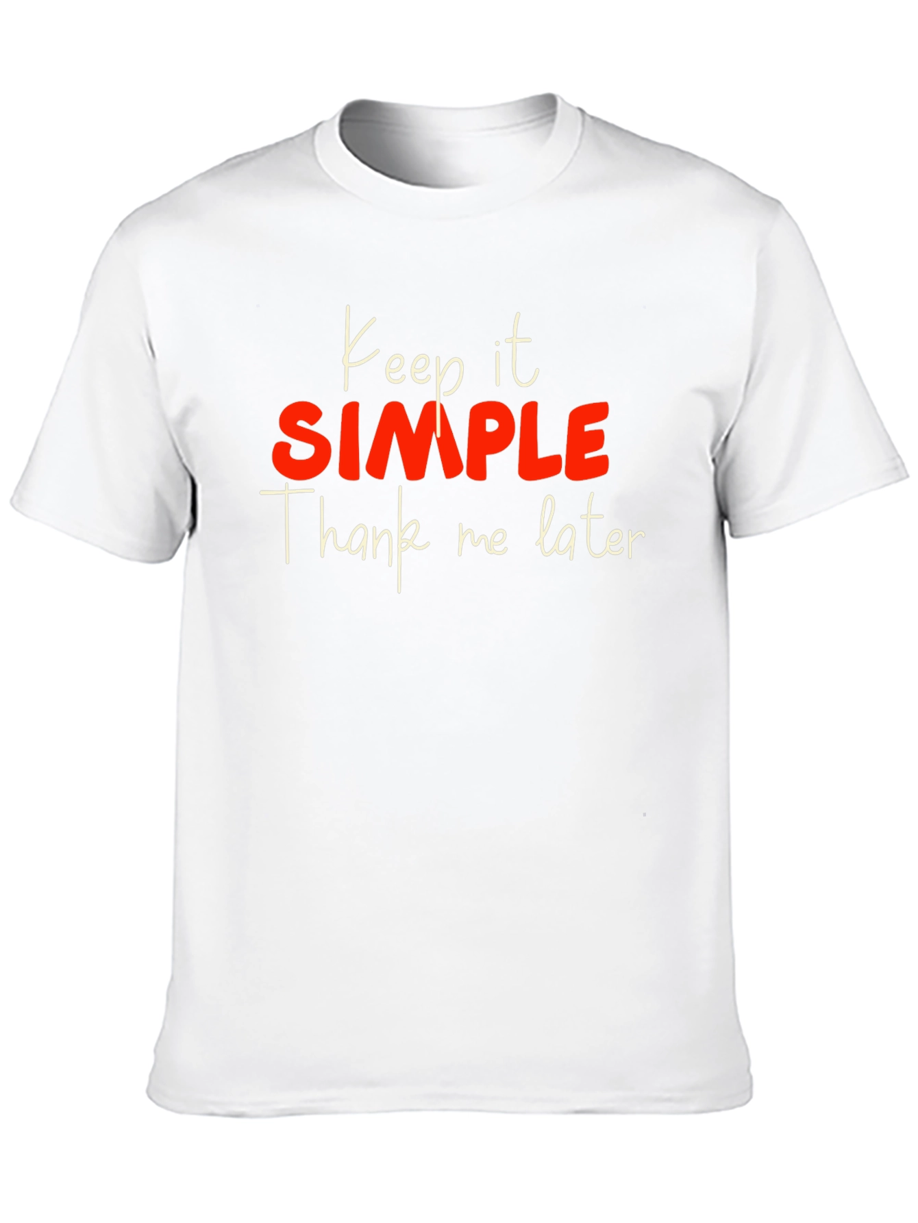 Keep it Simple Mens Black Graphic Tee