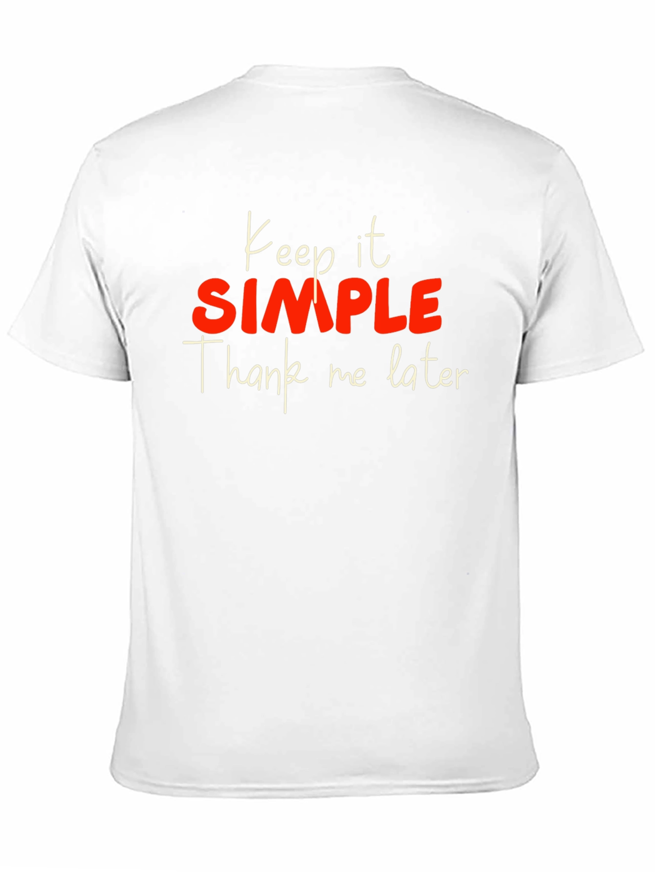 Keep it Simple Mens Black Graphic Tee