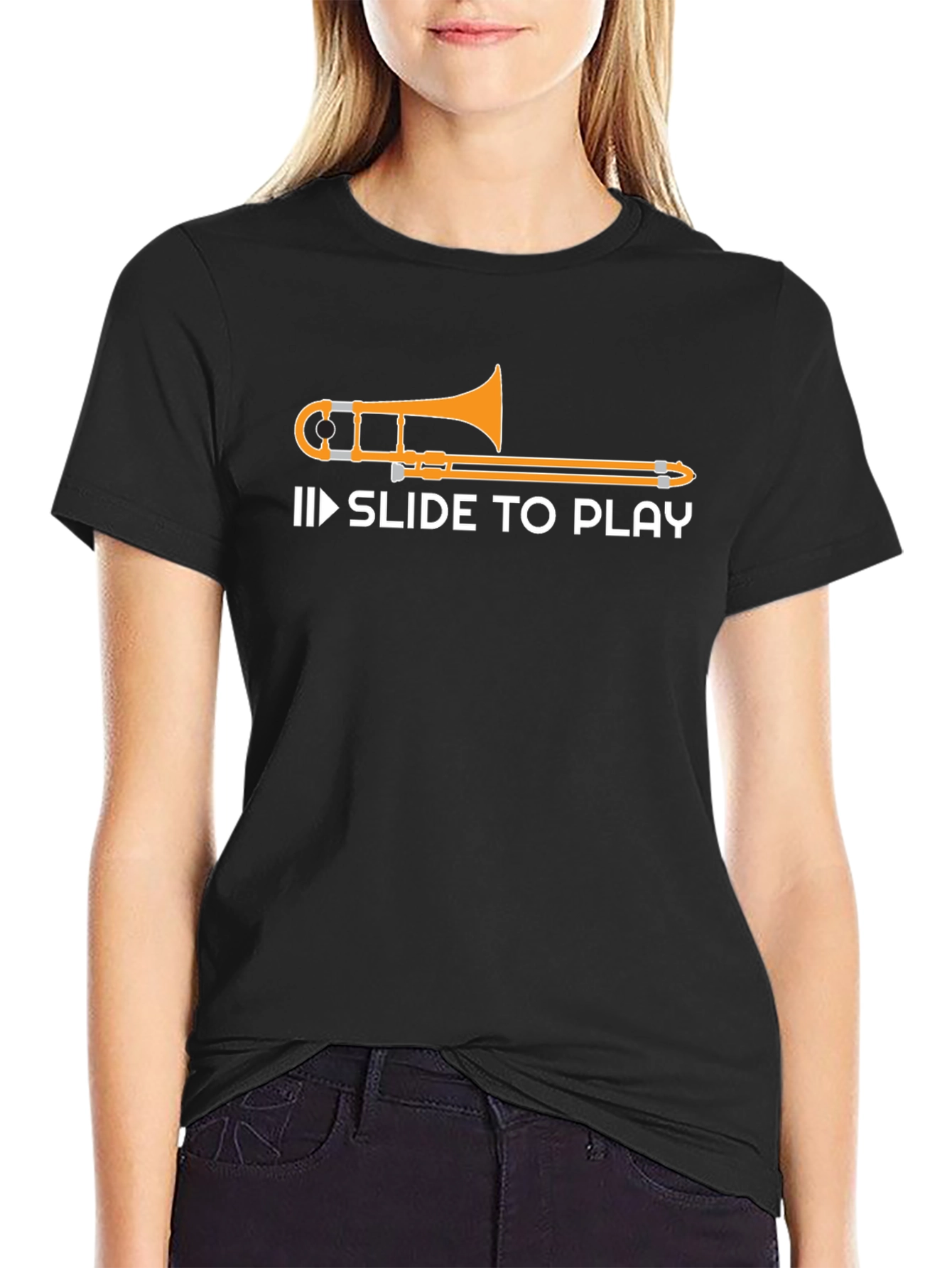 Slide to Play Trombone Graphic T-Shirt