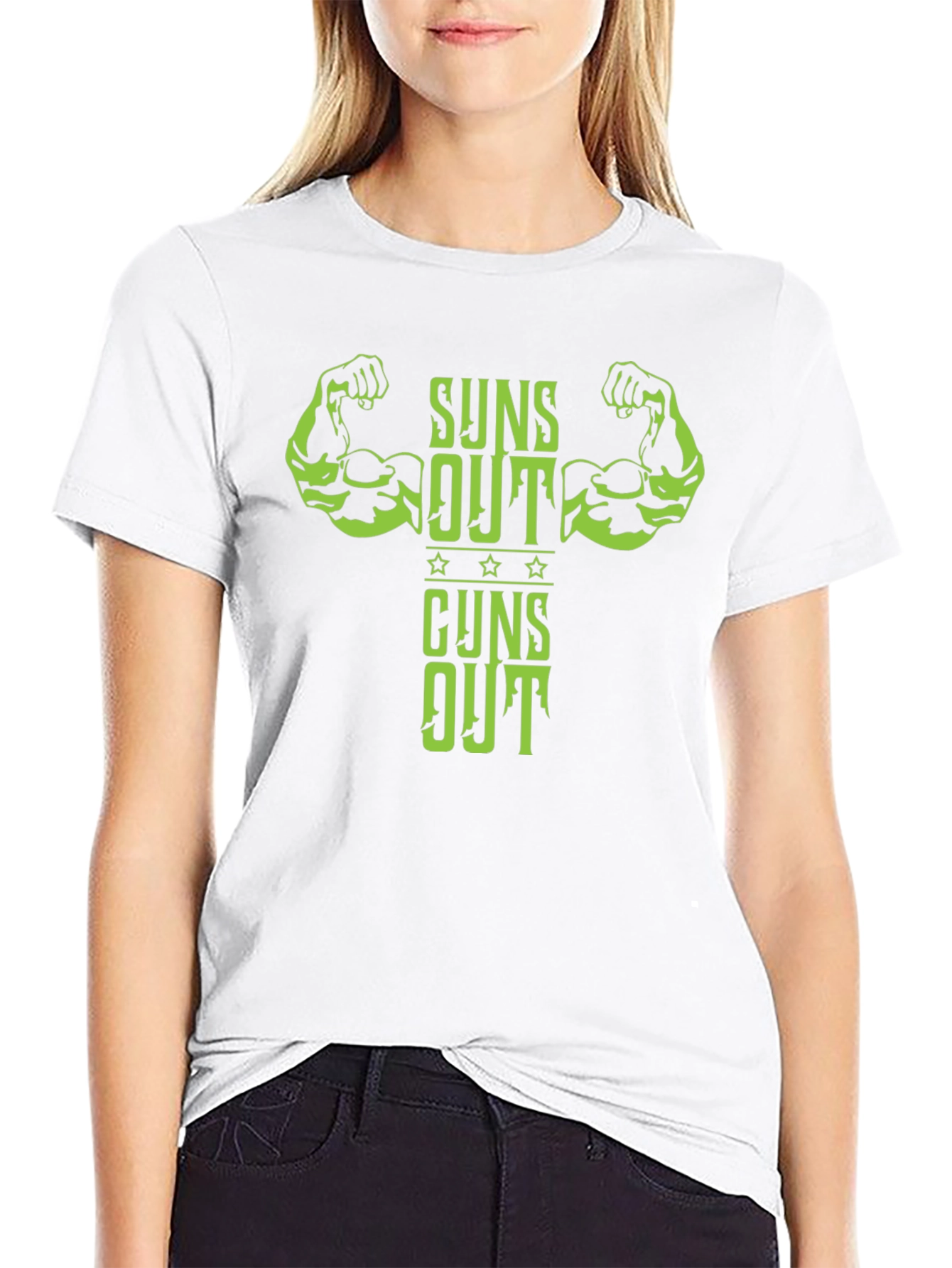 Suns Out Guns Out Mens T-Shirt