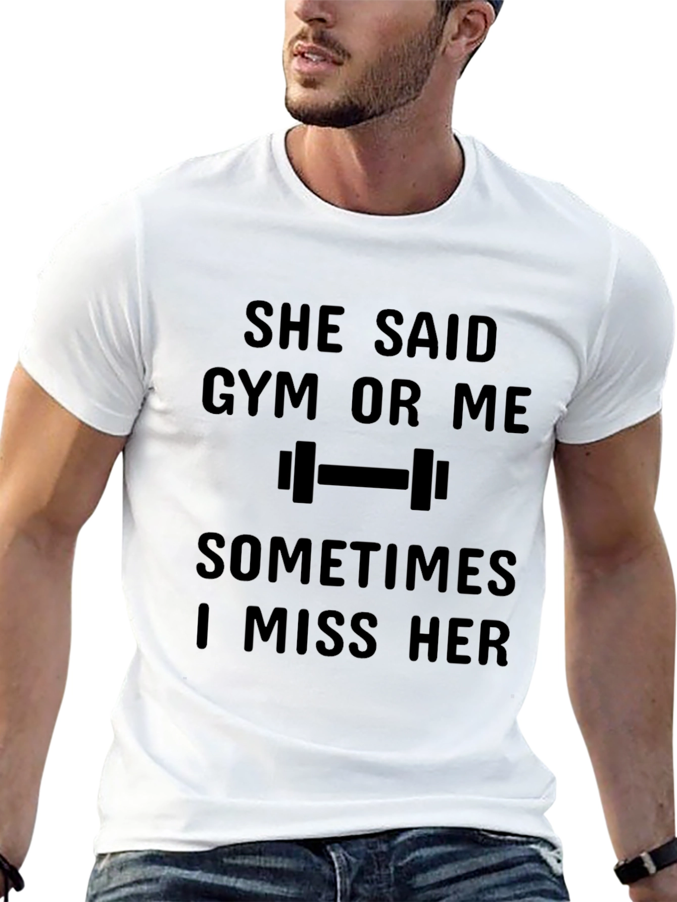 Gym or Me Mens Black T-Shirt
