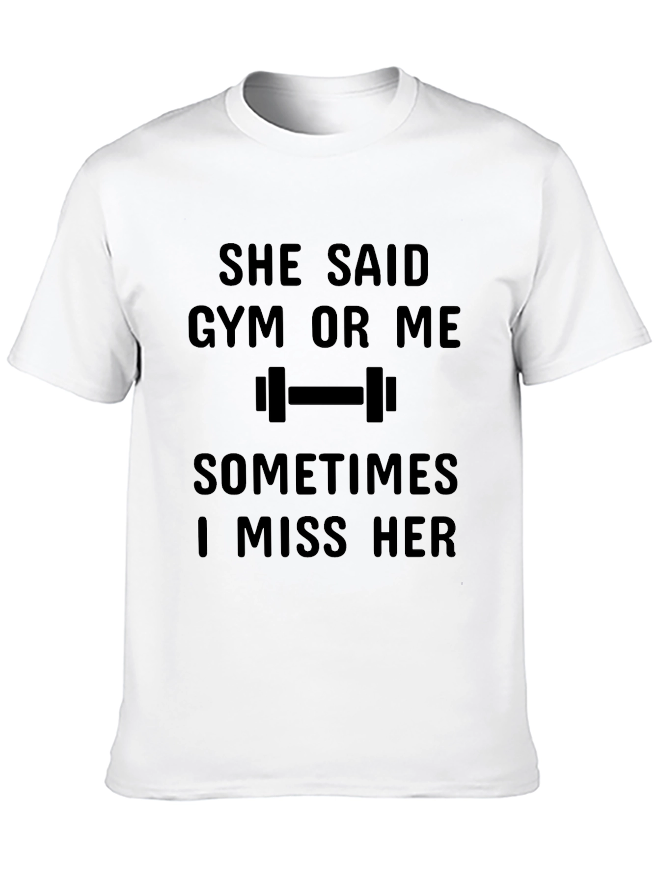 Gym or Me Mens Black T-Shirt