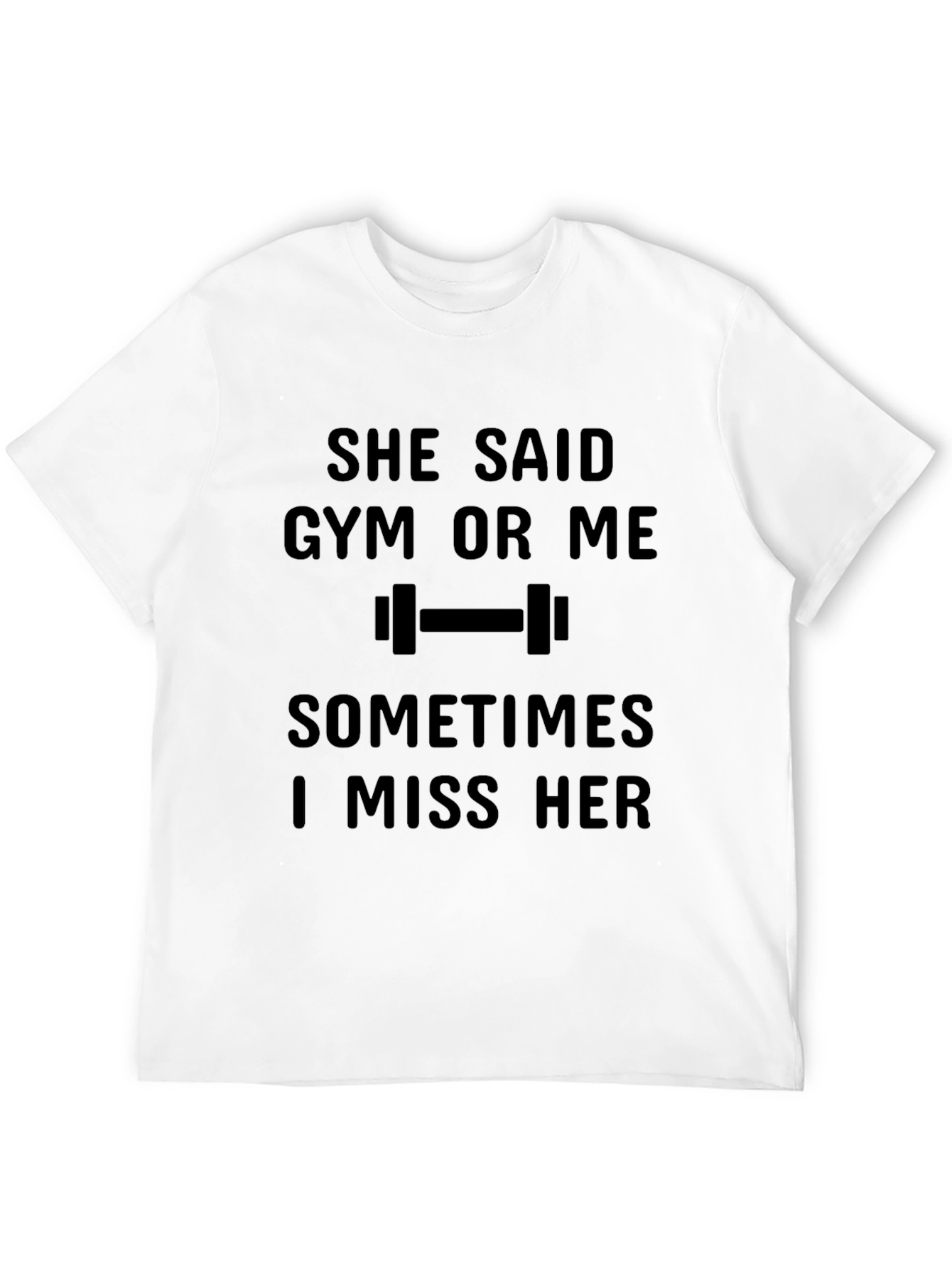 Gym or Me Mens Black T-Shirt