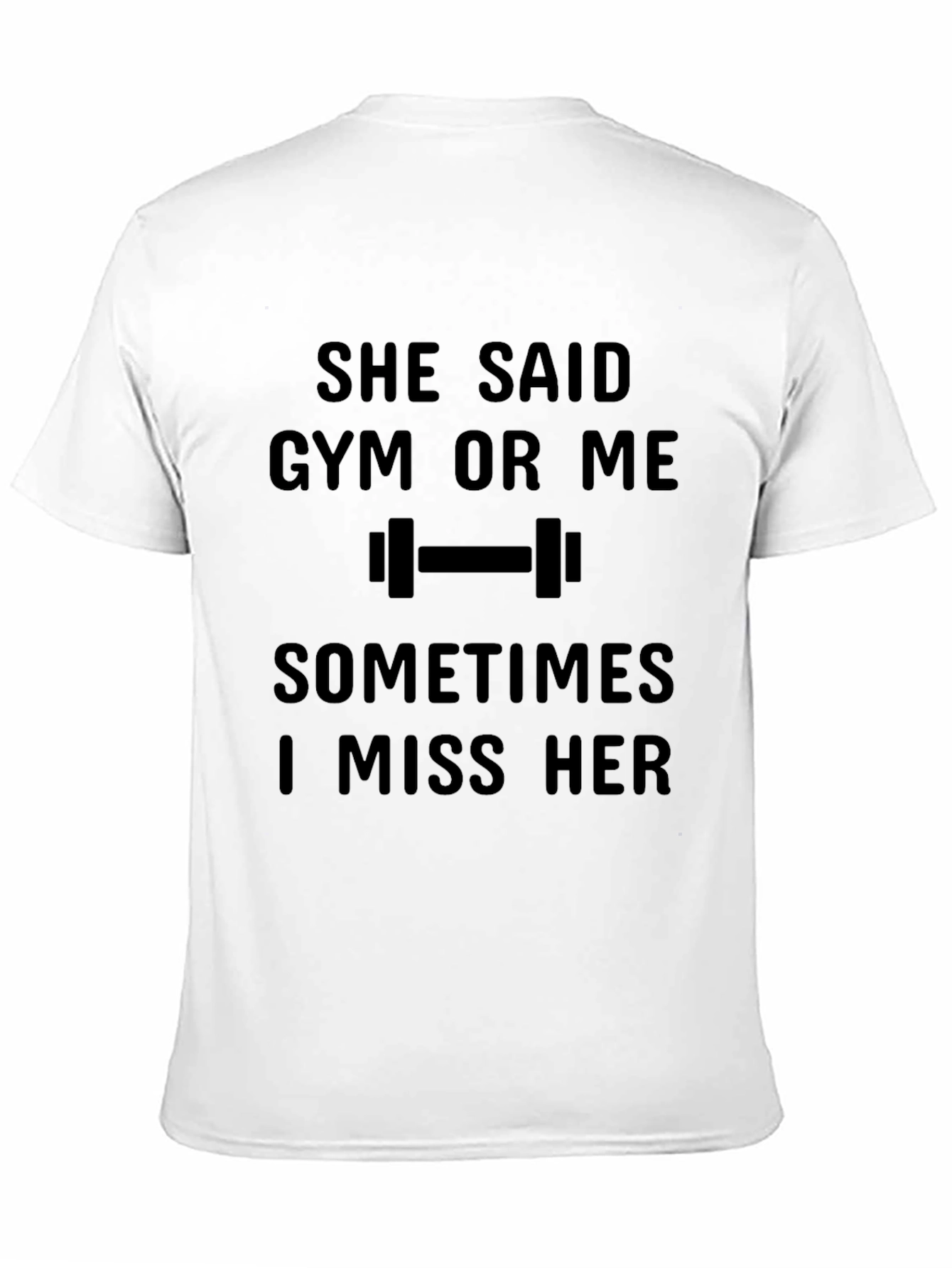 Gym or Me Mens Black T-Shirt